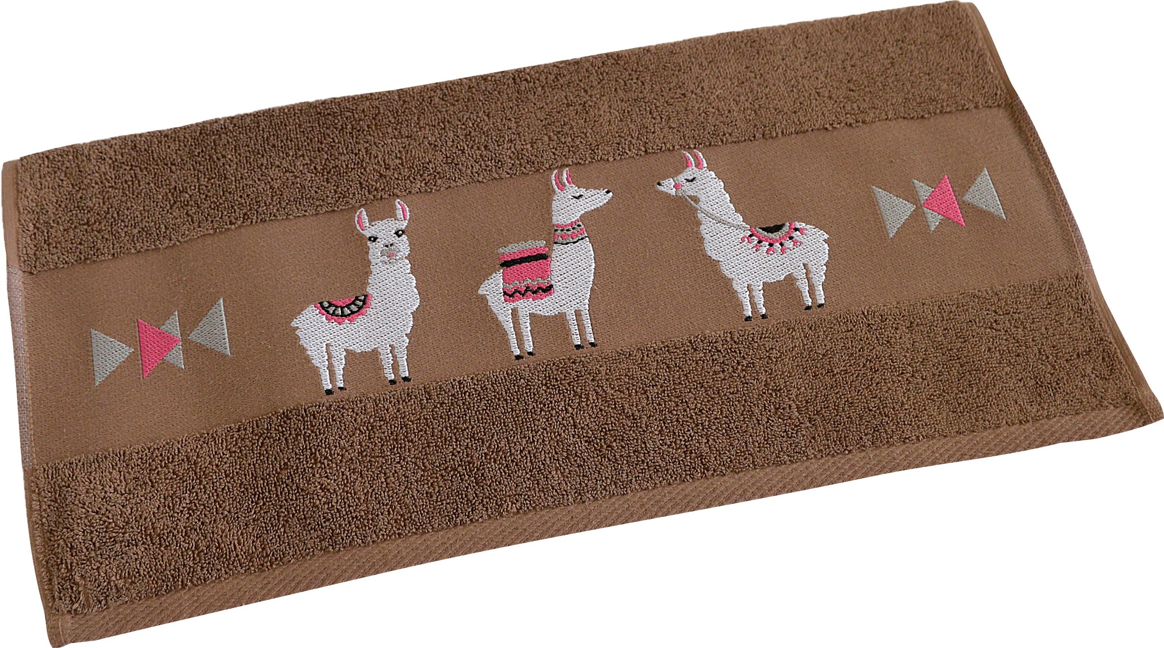 Dyckhoff Handtuch Set »Lama« 3 Stk. Walkfrottier mit Lamabordüre; 2 Handtüc günstig online kaufen