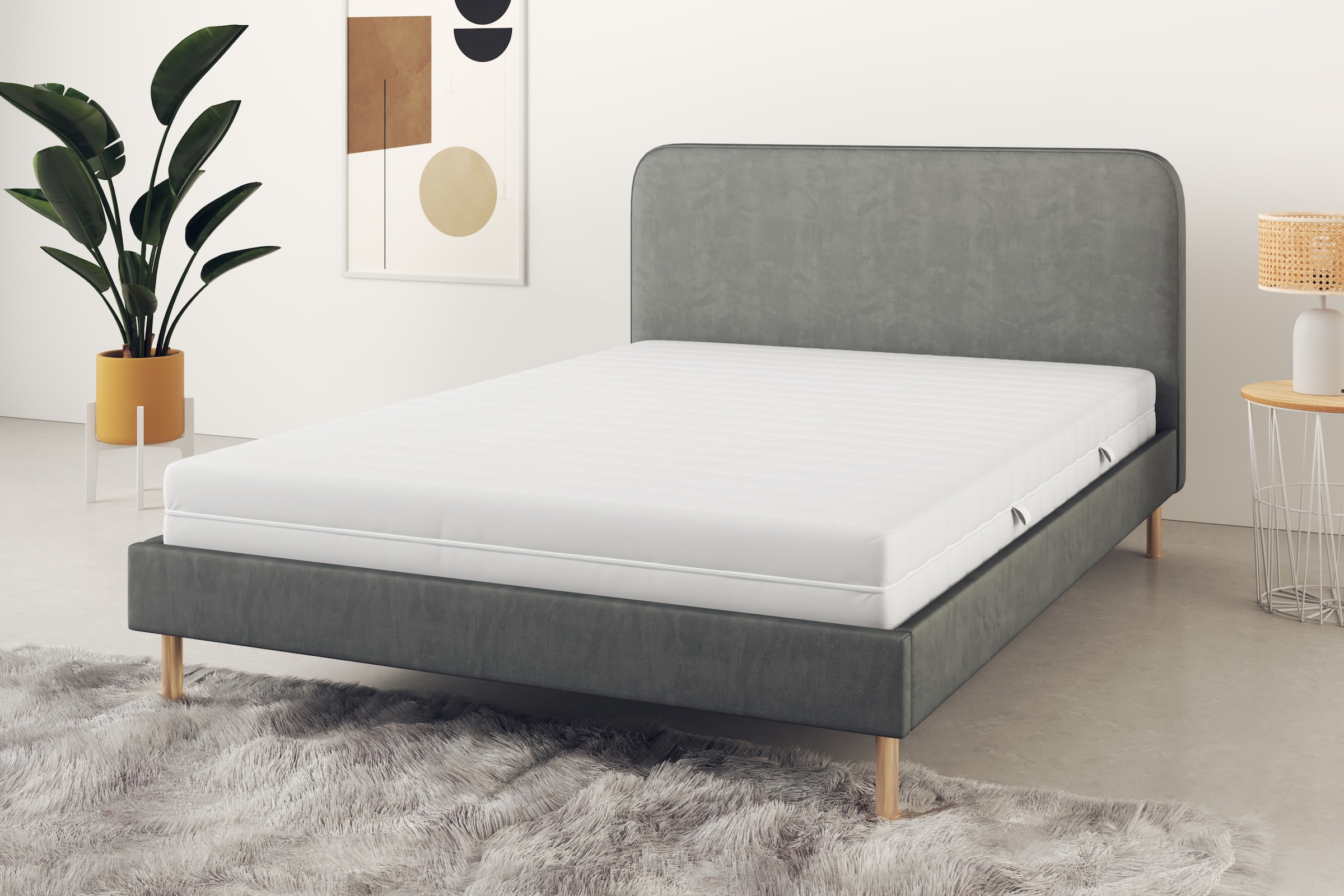 Älgdröm Taschenfederkernmatratze »NEUHEIT: Tinden 22, 7 Zonen Matratze 90x200 cm, 140x200 cm & mehr«, 22 cm hoch, Raumgewicht: 28 kg/m³, 500 Federn, (1 St., 1-tlg.), Wendematratzen H2/H3/H4, ergonomisch, atmungsaktiv