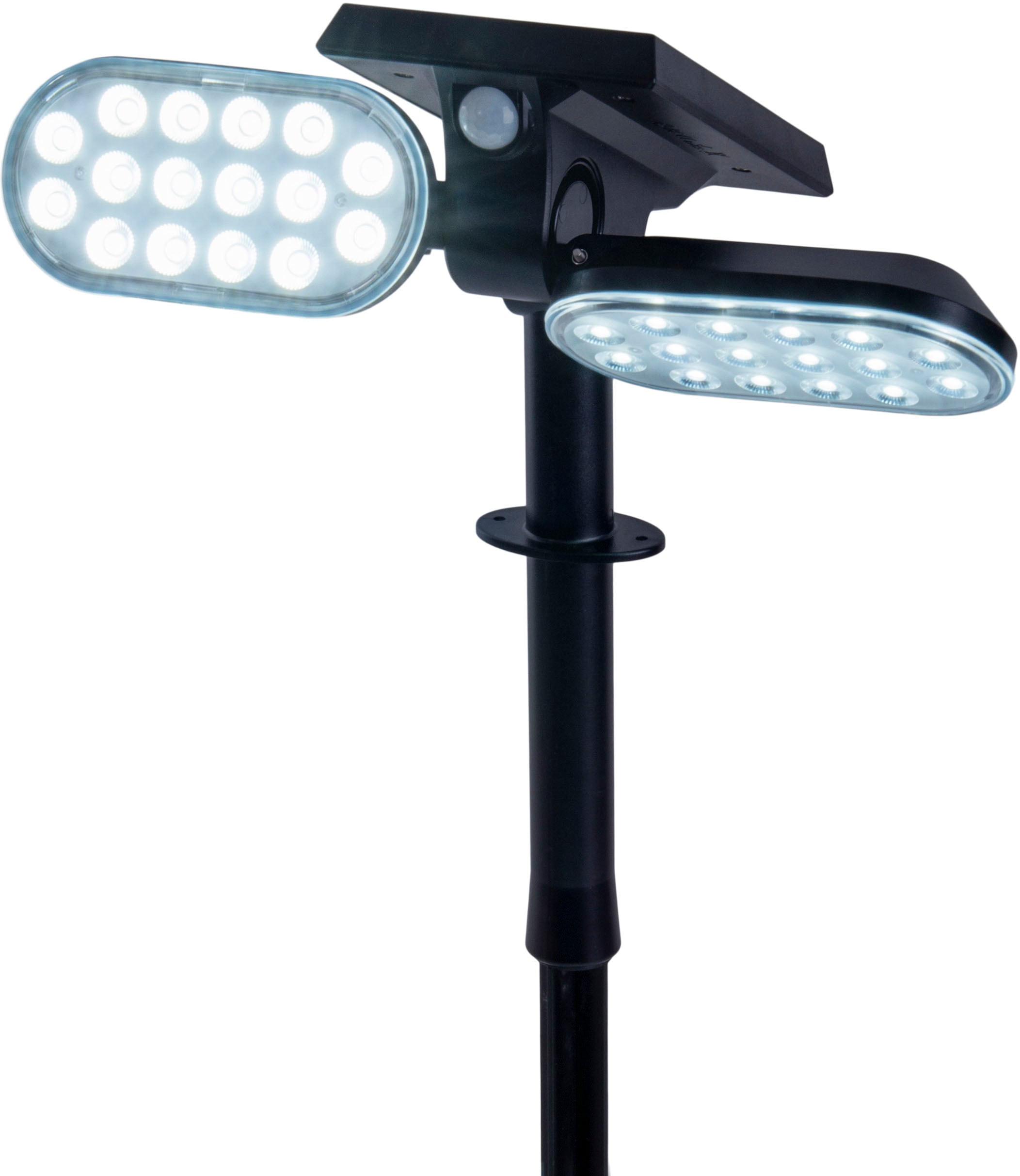 näve LED Solarleuchte »Paco«, 1 flammig, Leuchtmittel LED-Modul | LED fest integriert, inkl. Bewegungsmelder/Dämmerungssenor, Erdspieß oder Wandmontage