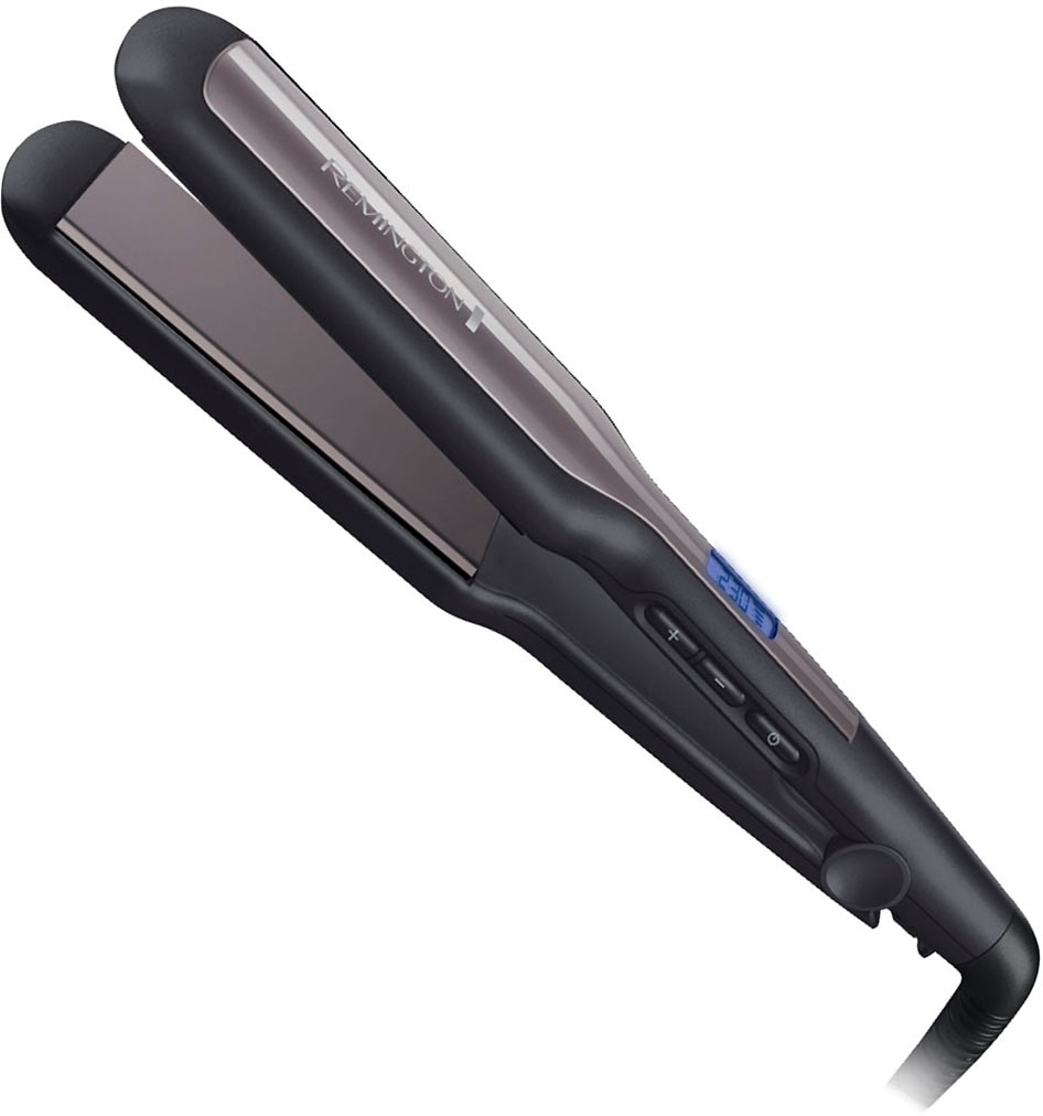 Remington Glätteisen »S5525«, Ultra-Keramik-Beschichtung, Extra breite Stylingplatten, LCD Display, Ultra-Keramikbeschichtung