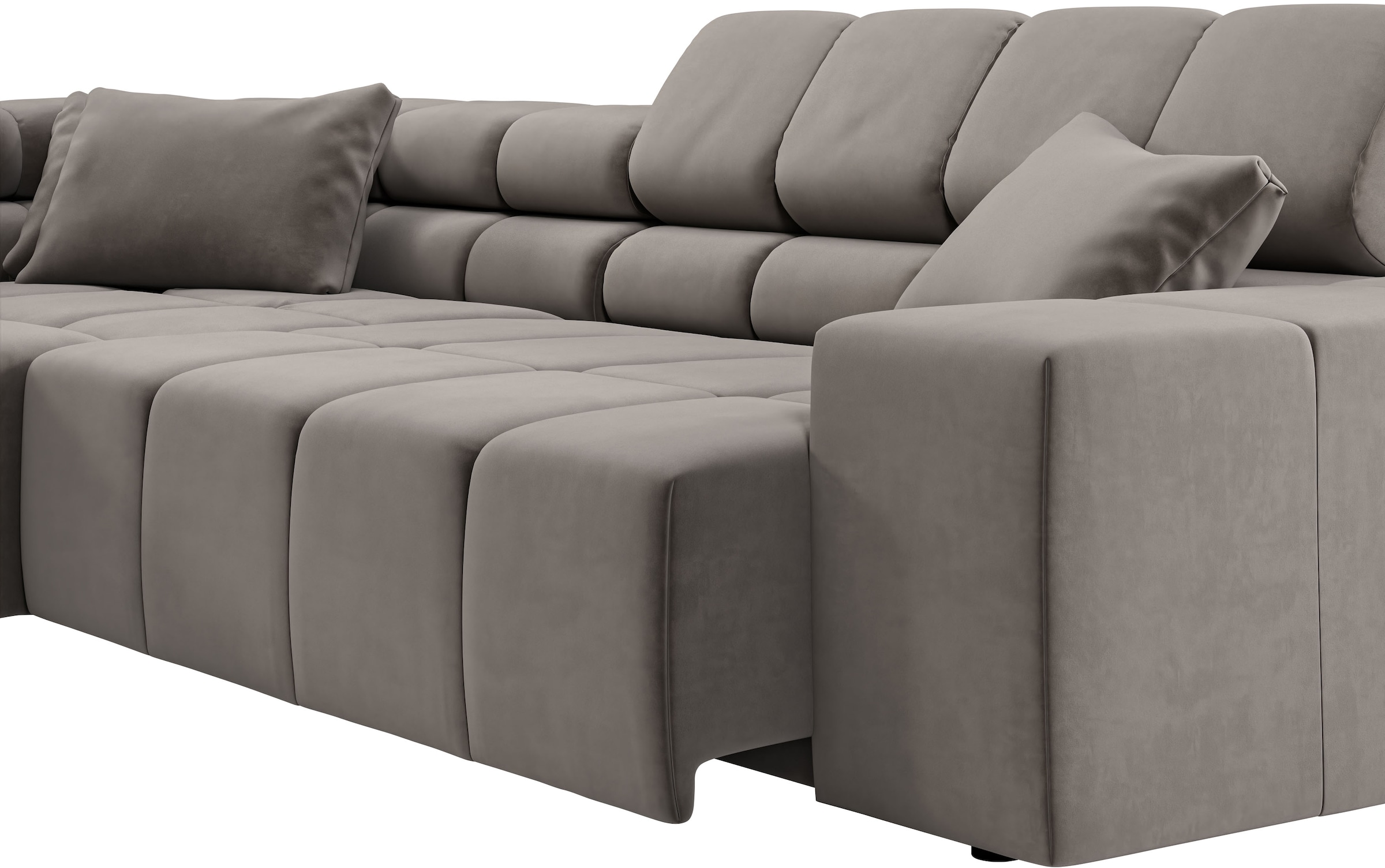 INOSIGN Ecksofa »Ancona incl. Kopfteilverstellung, OTTOs Choice, Breite 319cm, L-Form«, wahlweise motorische Sitztiefenverstellung, auch in Cord + Easy Care