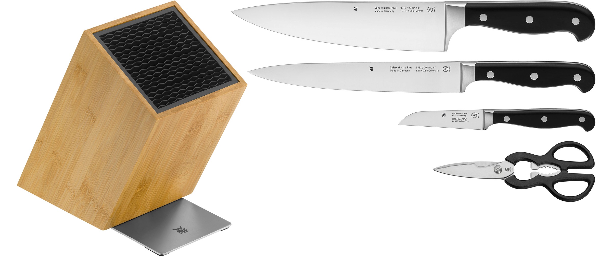 WMF Messerblock »Spitzenklasse Plus« 5 Stk. 5-teilig, FlexTec Messerblock, günstig online kaufen