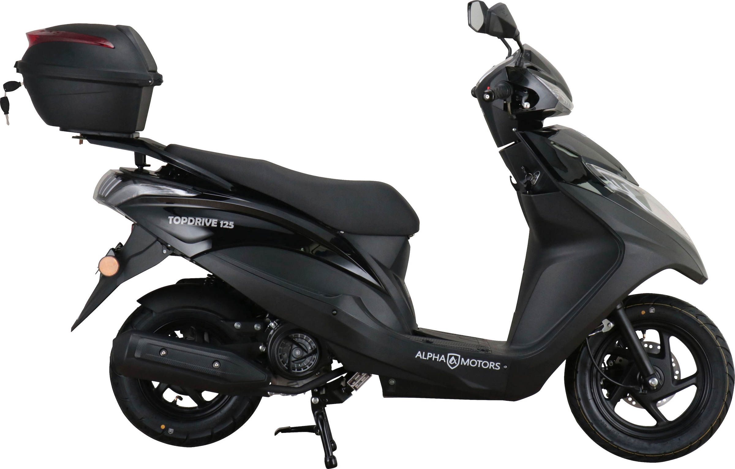 Alpha Motors Motorroller »Topdrive«, 125 cm³, 85 km/h, Euro 5, 8,56 PS, (mit Topcase), mit USB-Anschluss