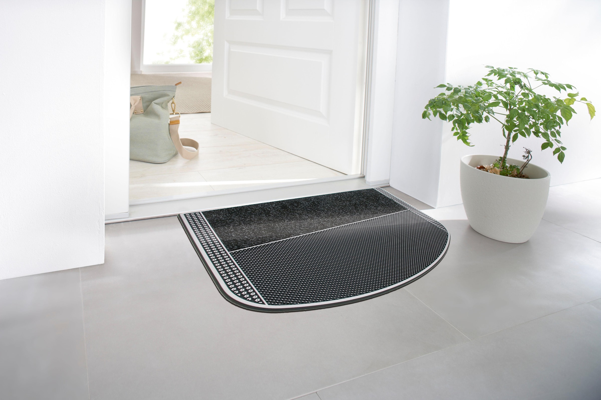 Home2Fashion Fußmatte »TC Clean Dissi«, rechteckig, 8 mm Höhe, Schmutzfangmatte, robust & strapazierfähig, In- und Outdoor geeignet