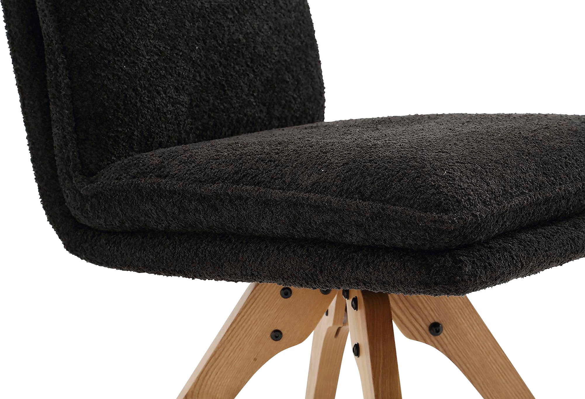 Home affaire Esszimmerstuhl »Valencia«, (Set), 2 St., Boucle, verschiedene Gestelle in Holz oder Metall
