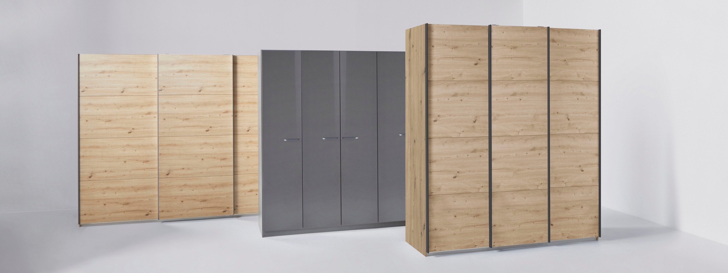 rauch Schwebetürenschrank »Kleiderschrank Schrank Garderobe TOPSELLER OTELI inkl. Inneneinteilung«, mit 3 Innenschubladen sowie zusätzlichen Einlegeböden MADE IN GERMANY