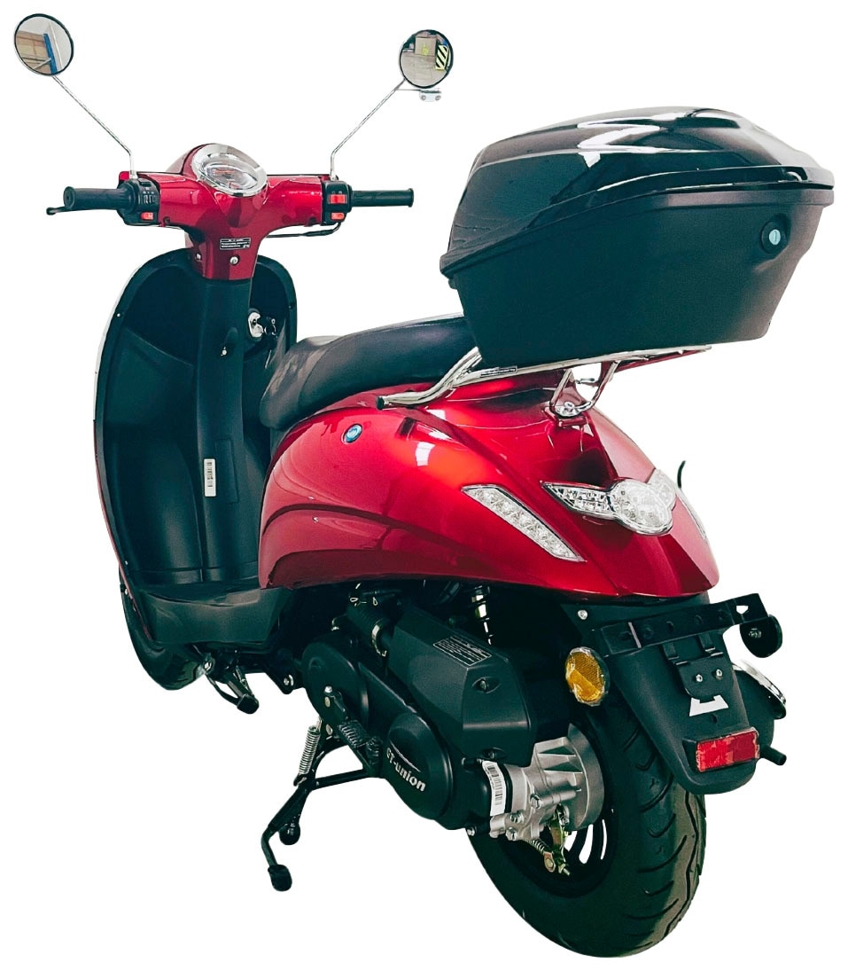 GT UNION Motorroller 5, Euro km/h, 3 45 mit bei PS, online cm³, 50 »Massimo«, Topcase (Set)