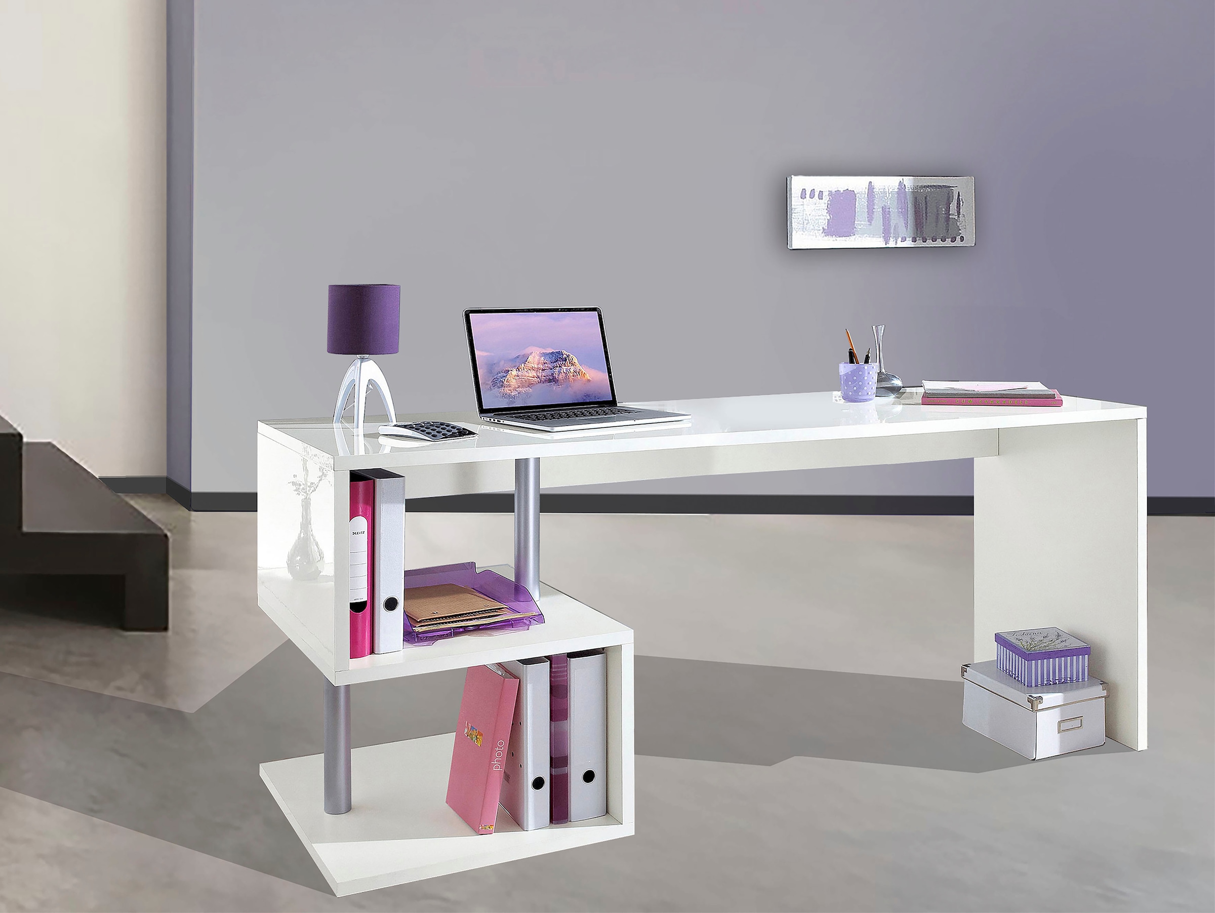 INOSIGN Schreibtisch »Esse, modernes Design«, in verschiedenen Breiten, mit und ohne Monitoraufsatz, Made in Italy