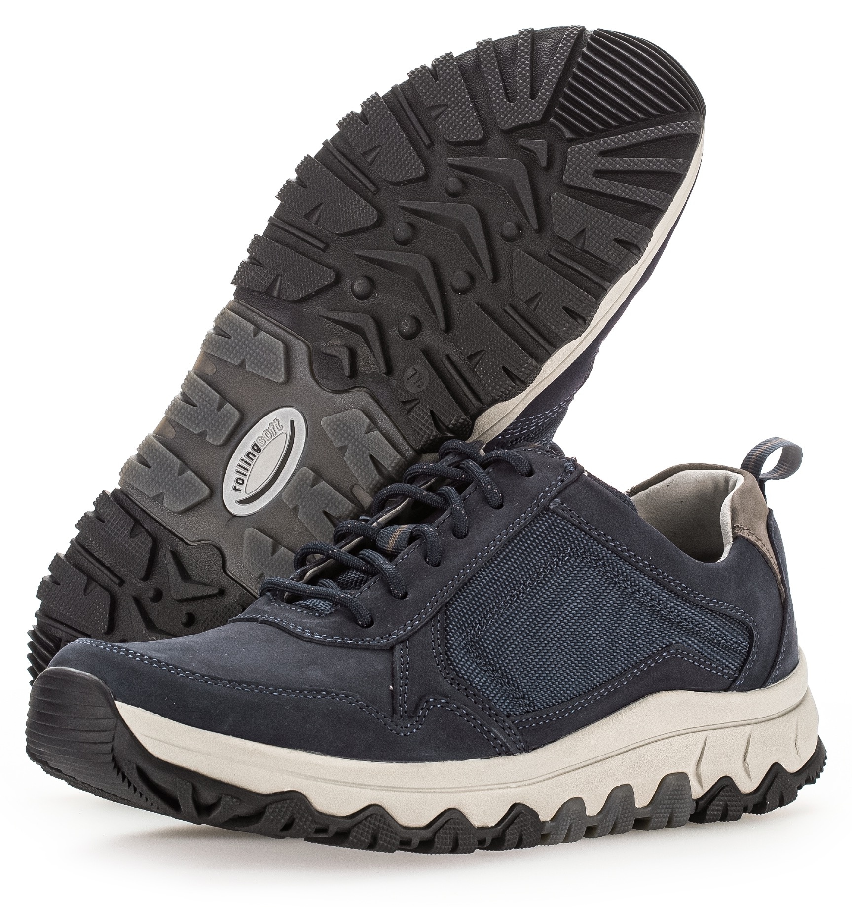 rollingsoft Sneaker  , Freizeitschuh, Halbschuh, Schnürschuh mit Anziehlasche, Weite G