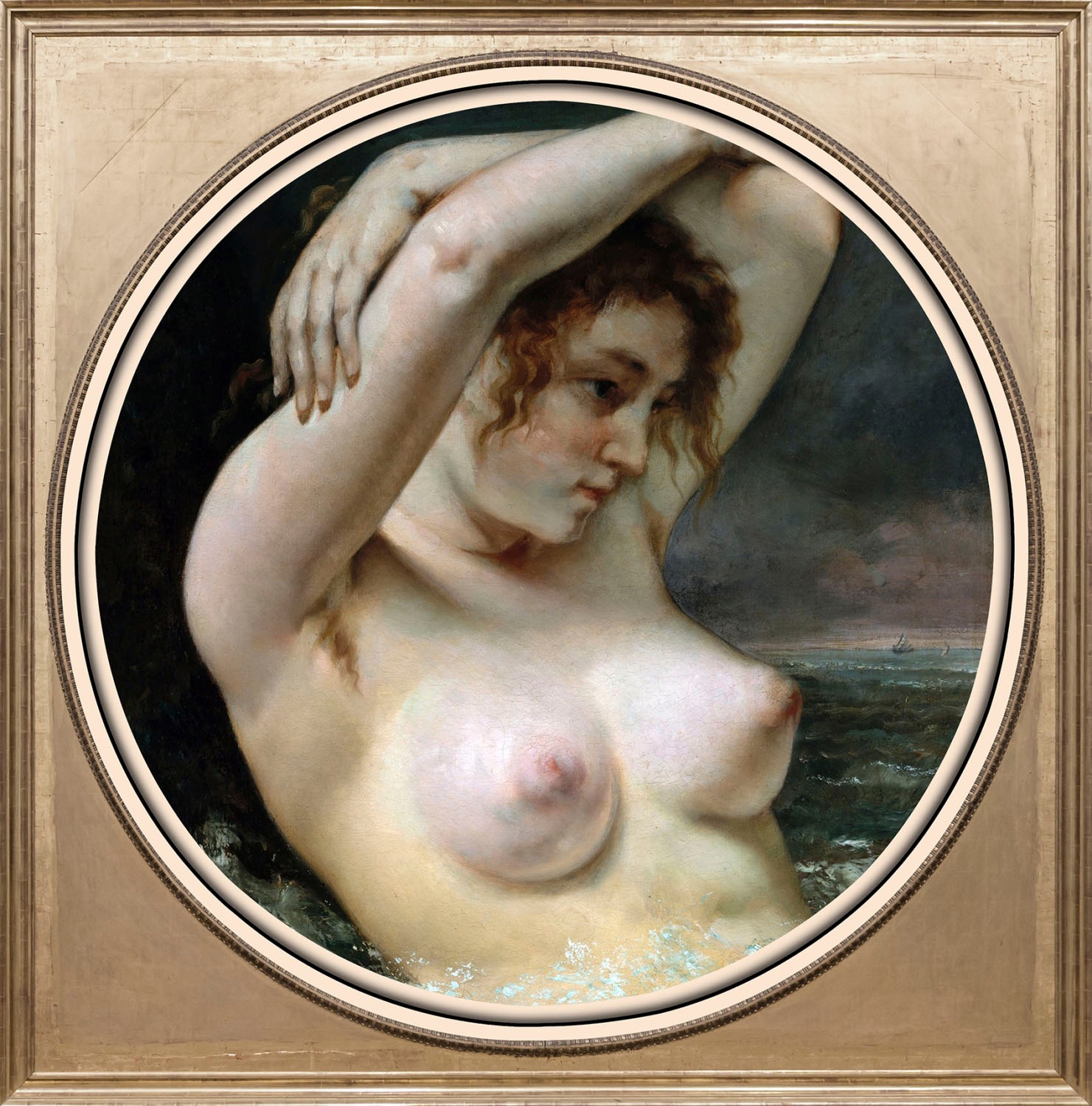 queence Acrylglasbild »Nackte Frau«, Anatomie-Kunst-Frau-Gemälde-Erotische günstig online kaufen