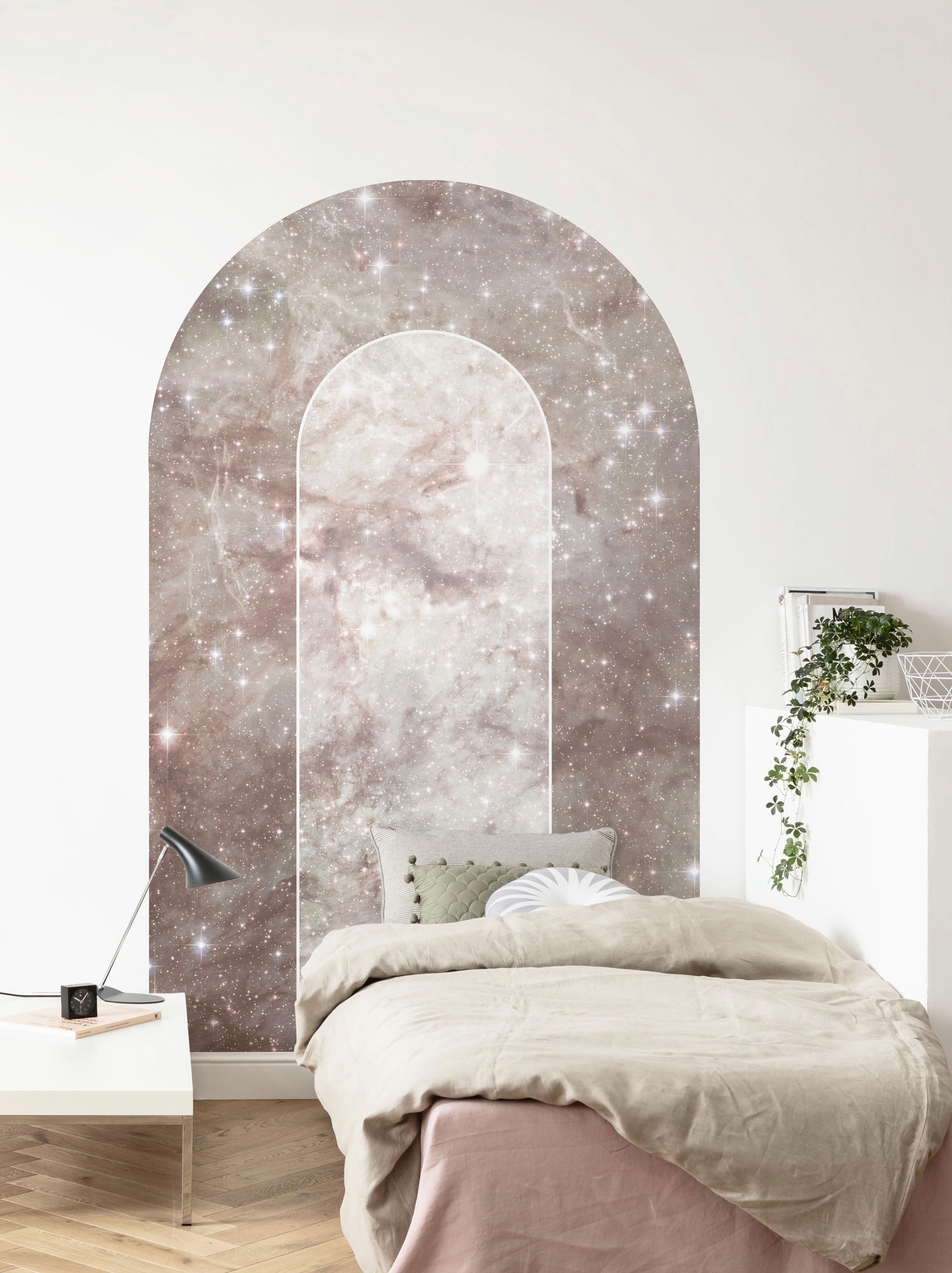 Komar Fototapete »Digitaldruck Vlies - Mauve Diamond - Größe 127 x 200 cm«, bedruckt, Wohnzimmer, Schlafzimmer