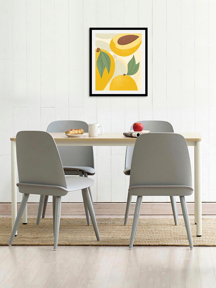 queence Bild »Floki«, Obst-Obst Bilder-Essen-Lebensmittel-Kunst-Abstrakt, ( günstig online kaufen