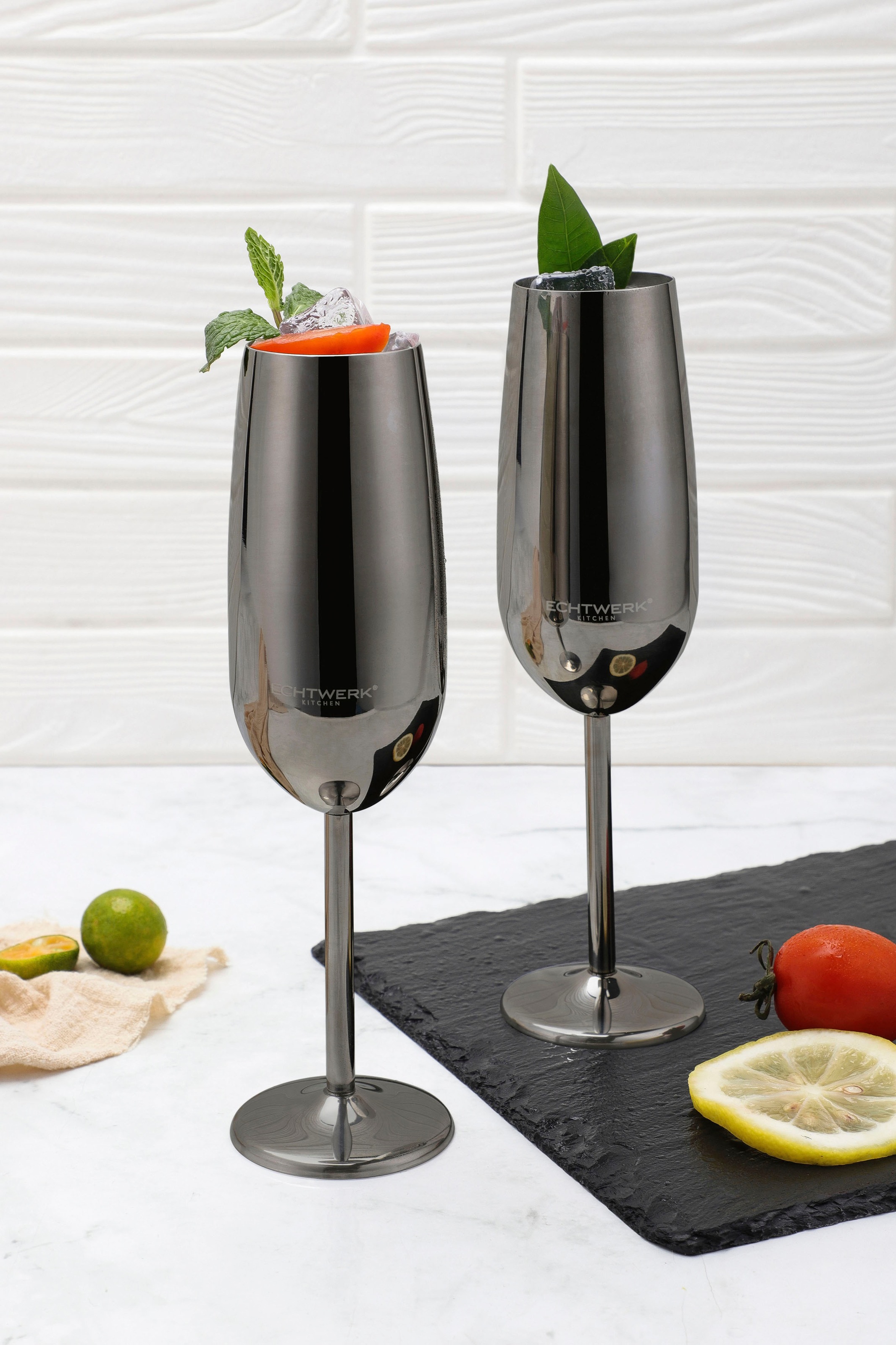 ECHTWERK Champagnerglas, (Set, 2 tlg.), Sektglas, Sektkelch, Champagnerkelc günstig online kaufen