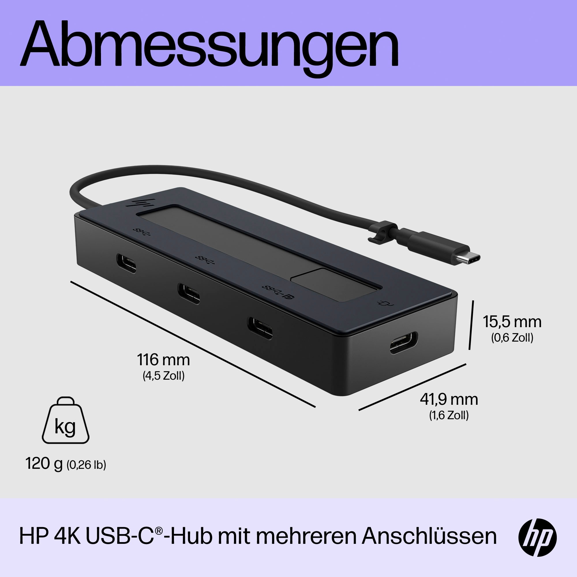 HP Laptop-Dockingstation »Universal USB-C Multiport-Hub«