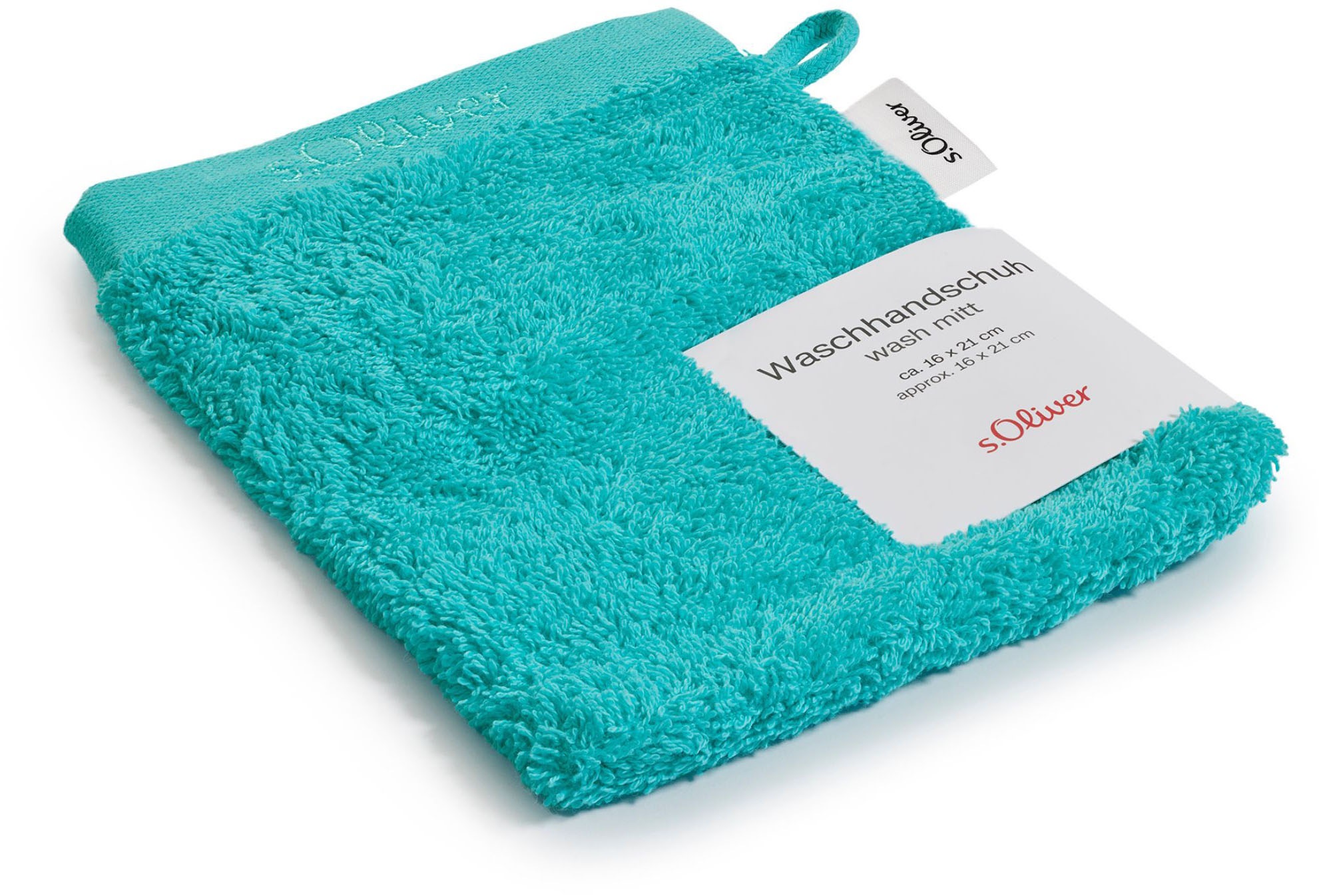 s.Oliver Waschhandschuh »s.Oliver, Premium Qualität, 600 gr/m², auch als Sets erhältlich«, (1 St., Waschlappen 16 x 21 cm), große Farbauswahl, auch als Duschtuch, Handtuch, Gästetuch