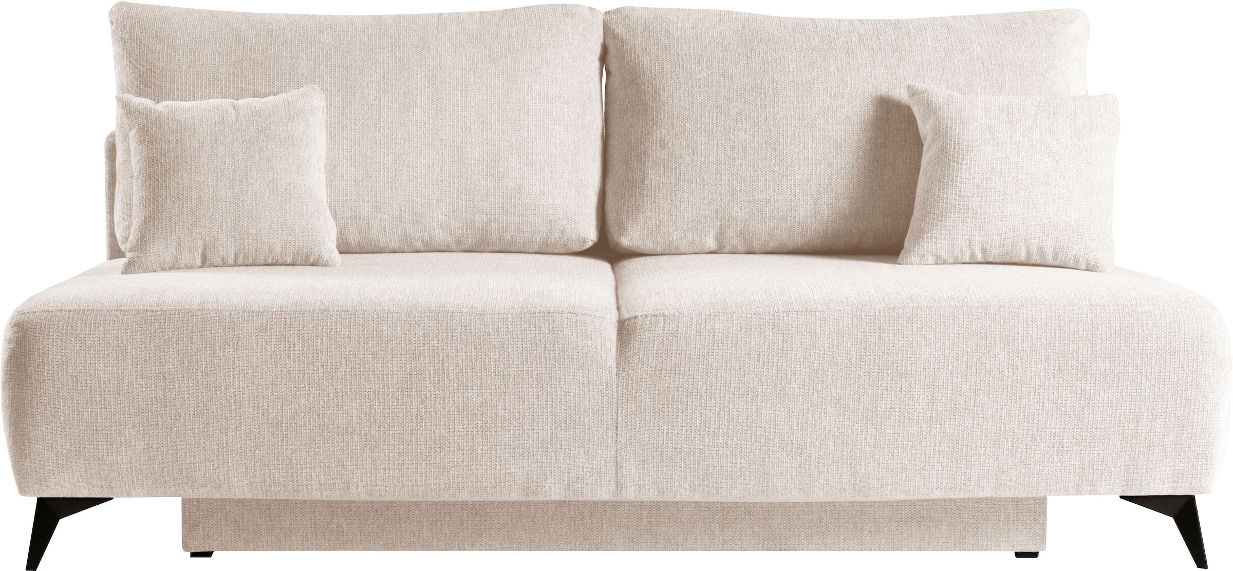 WERK2 Schlafsofa »Valerie mit Komfortsitz- und Liegehöhe, Breite 200cm,«, bequemes 2-Sitzer Schlafcouch mit Bettkasten