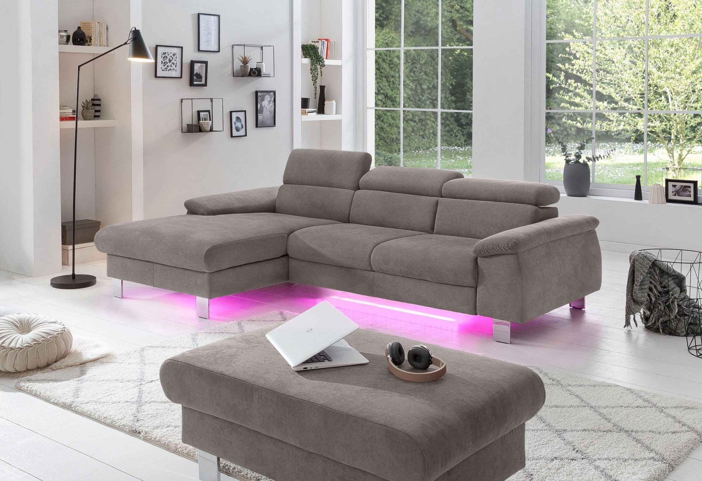 COTTA Polstergarnitur »Komaris L-Form«, (Set), Set bestehend aus: Ecksofa m günstig online kaufen