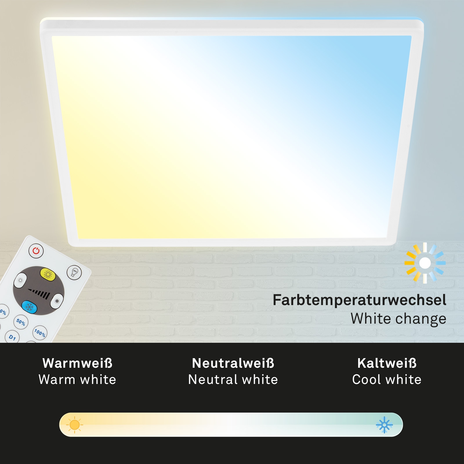 Briloner Leuchten LED Panel »SLIM«