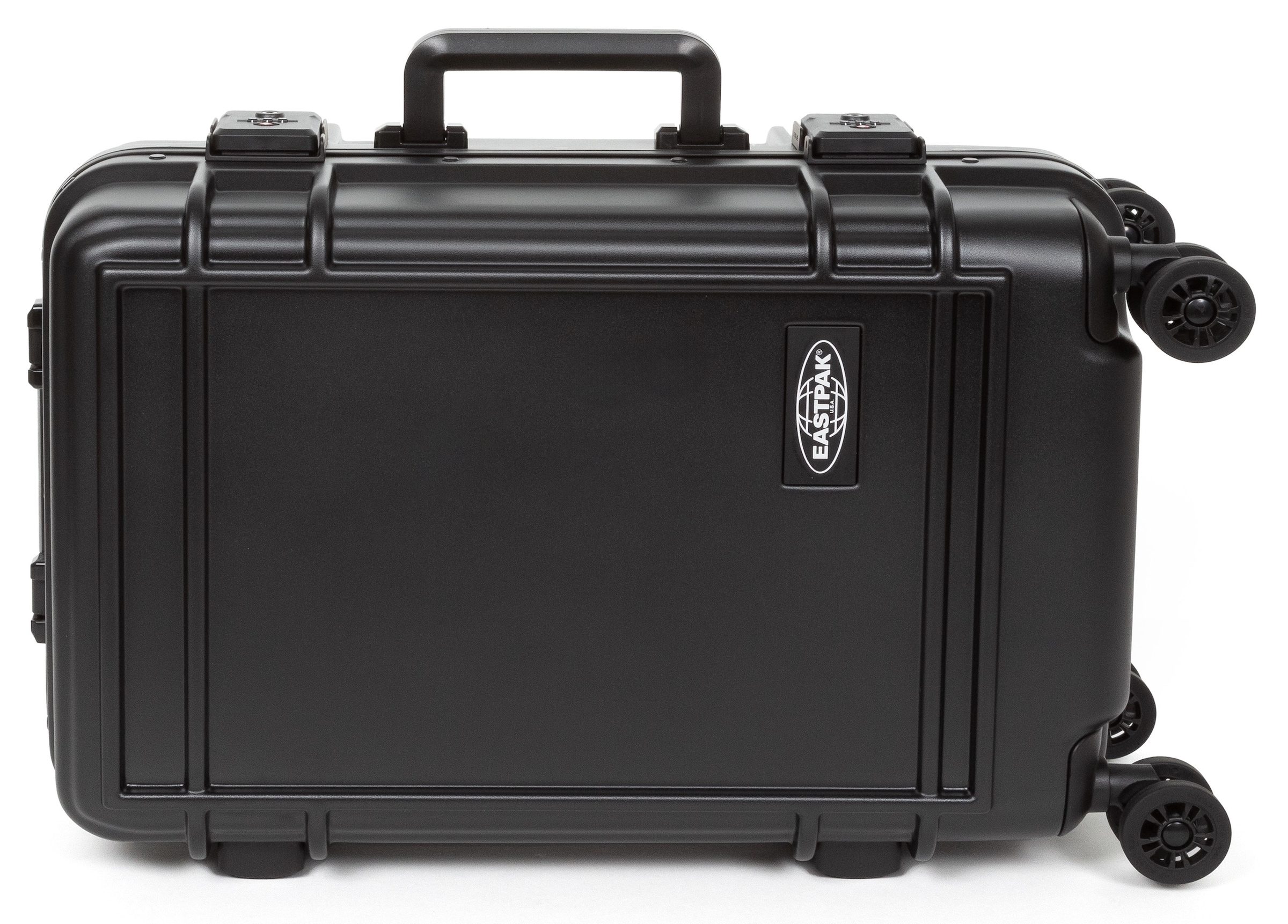 Eastpak Hartschalen-Trolley »RESIST'R CASE S BRUSHED METAL mit 30 Jahren Garantie«, 4 Rollen, Reisegepäck Handgepäck-Koffer TSA-Zahlenschloss