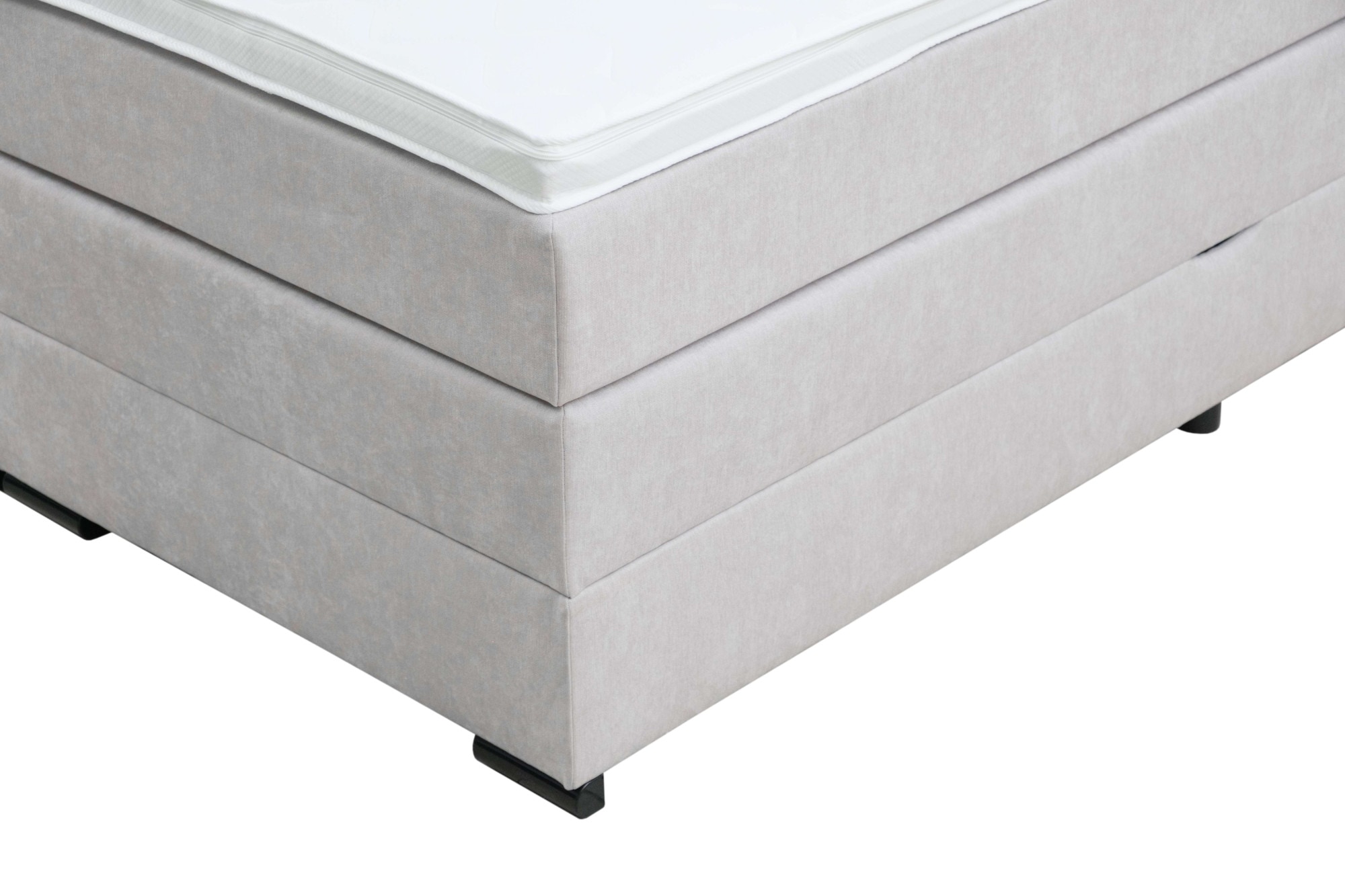 Home affaire Boxspringbett »Köln, Doppelbett, Polsterbett, Federkernbett, Komforbett, 160, 180 cm« inkl. Topper, zwei Bettkästen, Taschen-Federkernmatratze, Härtegrad 3