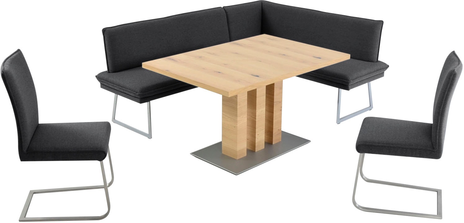 K+W Komfort & Wohnen Essgruppe »Santos III« 4 Stk. tlg. gepolsterte Eckbank günstig online kaufen