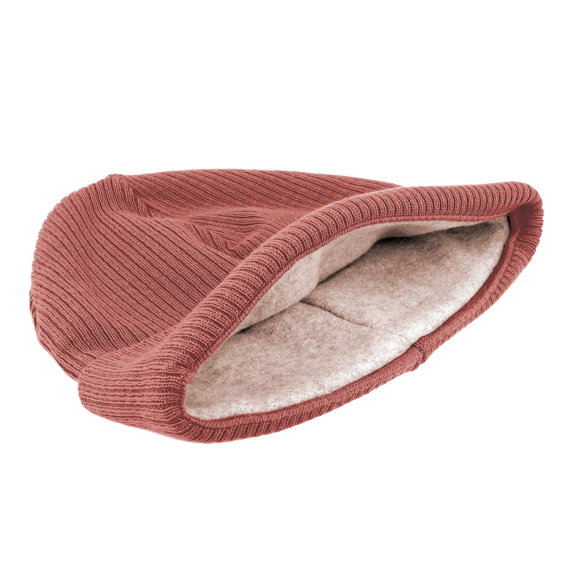 MAXIMO Beanie, aus Baumwolle, wärmend, gefüttert, unifarben