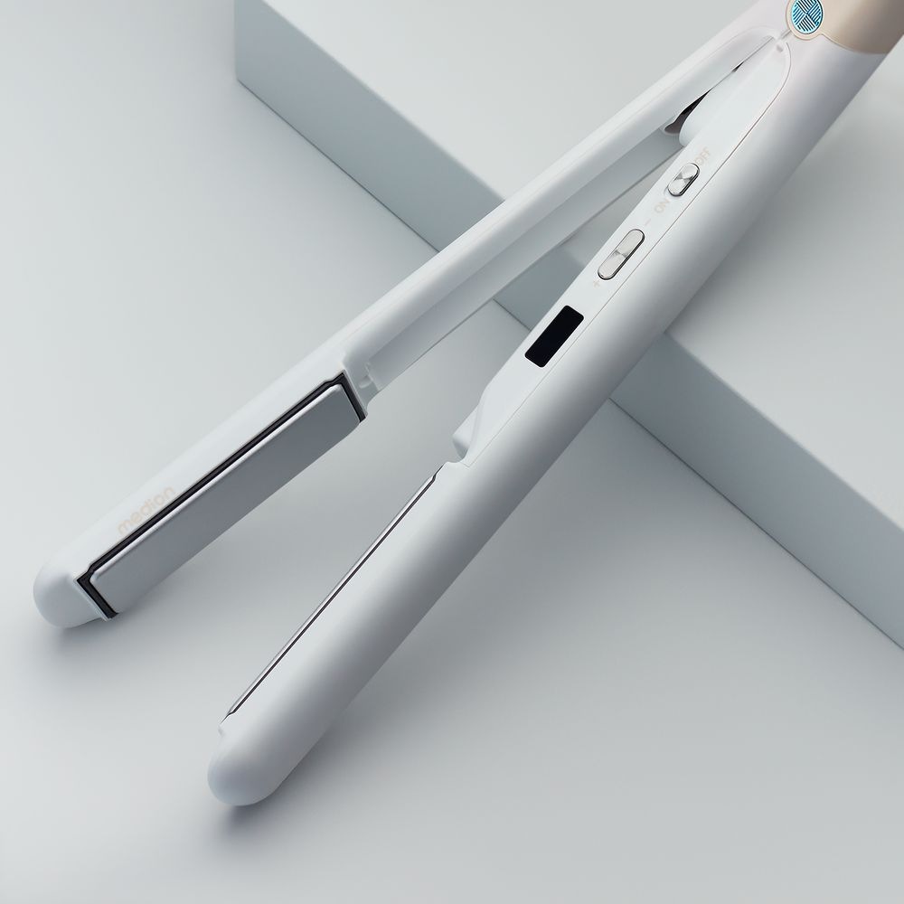 Medion® Glätteisen »HS2 (MD19865)«, Keramik-Turmalin, kabellos nutzbar, Flexible Styling-Platten, 5 regelbare Hitzestufen