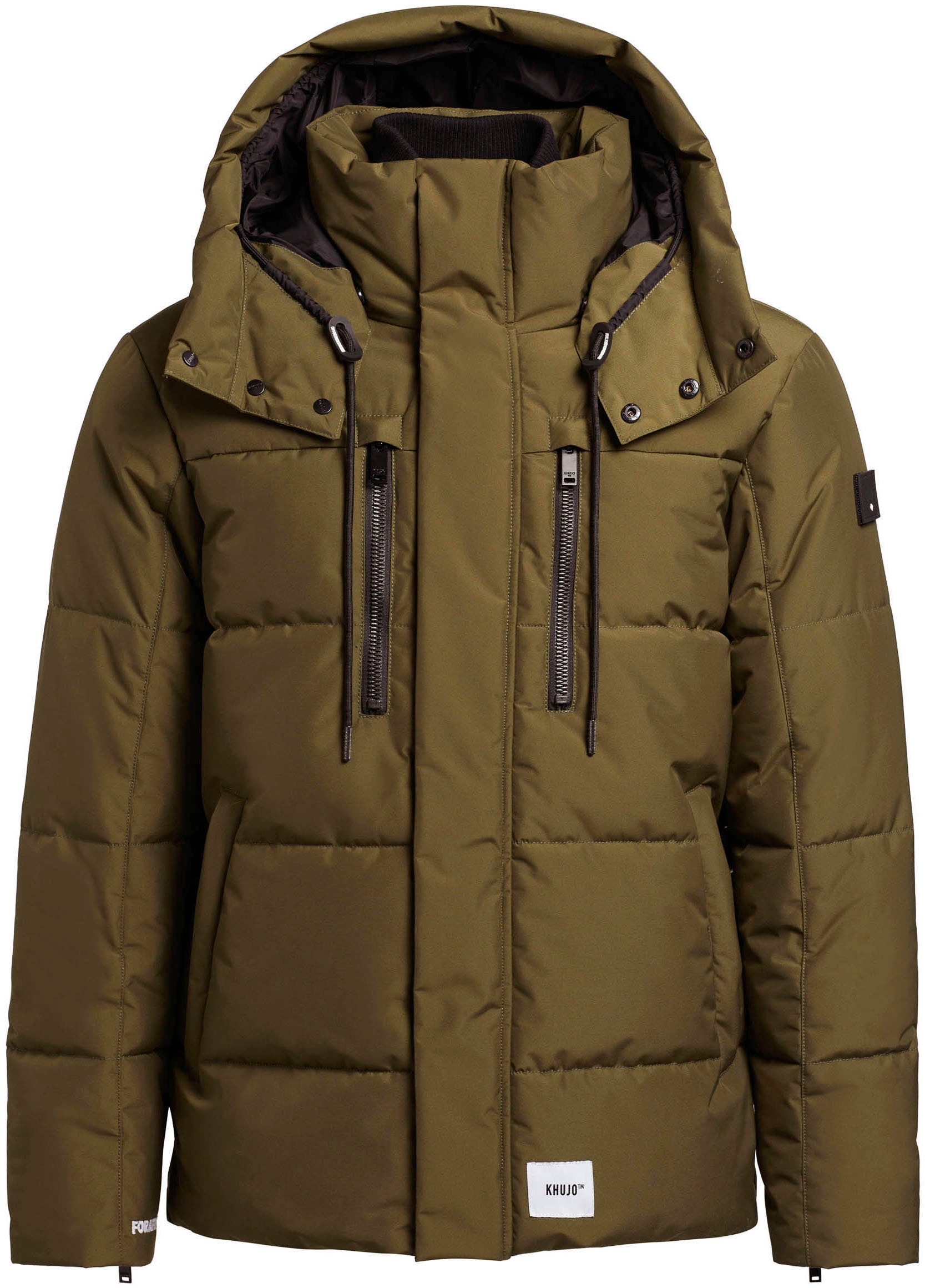 khujo Steppjacke »KIRC«, mit Kapuze, Abnehmbare Kapuze mit Kordelzug