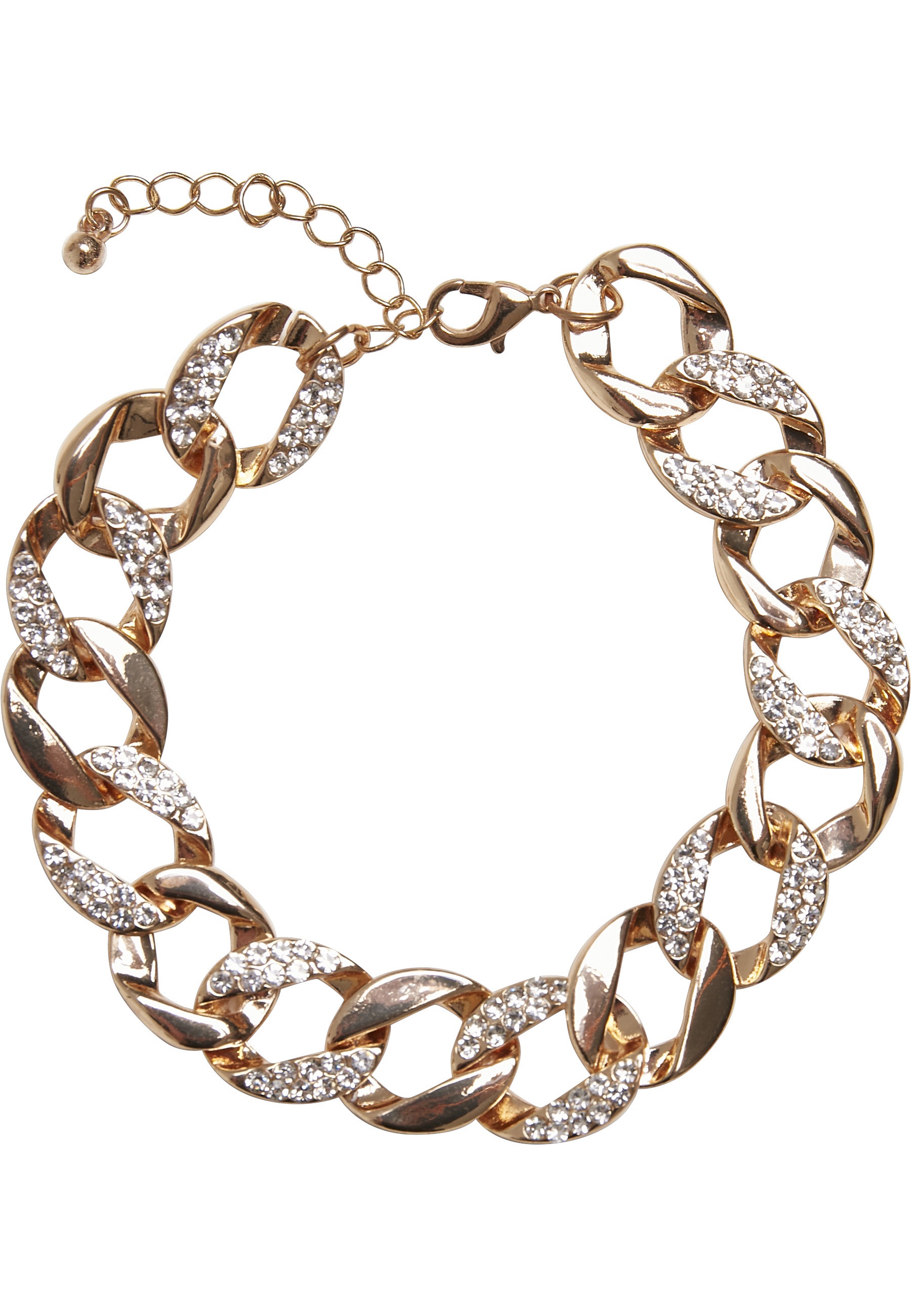 URBAN CLASSICS Edelstahlkette »Urban Classics Unisex Basic Diamond Necklace And Bracelet Set«