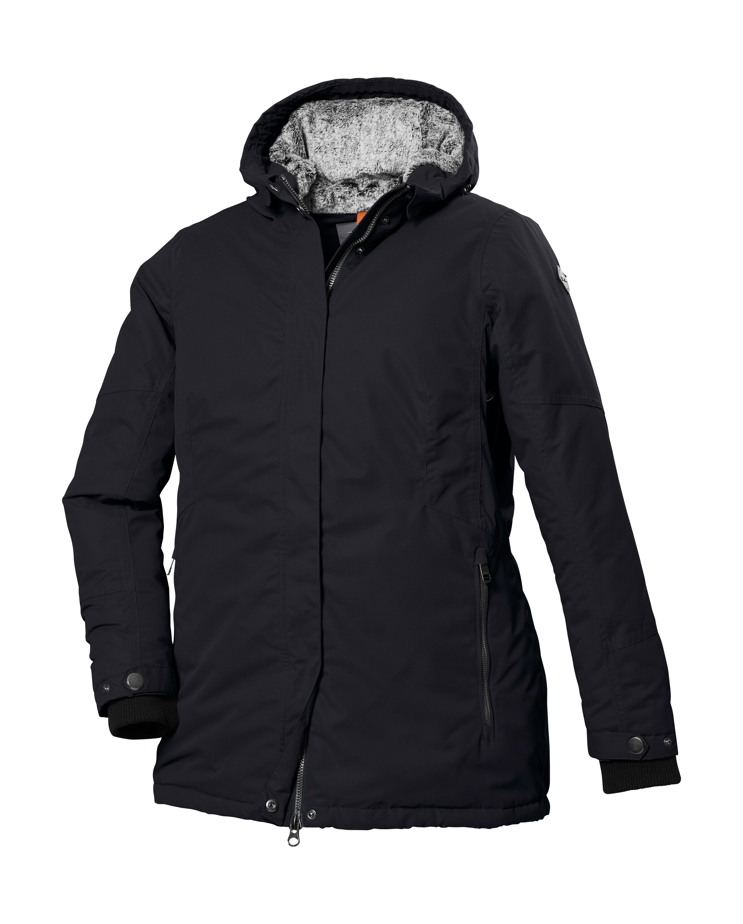 STOY Funktionsjacke »STW 4 WMN JCKT« Wasserdichte, atmungsaktive Jacke mit Teddy Fleece und abnehmbarer Kapuze