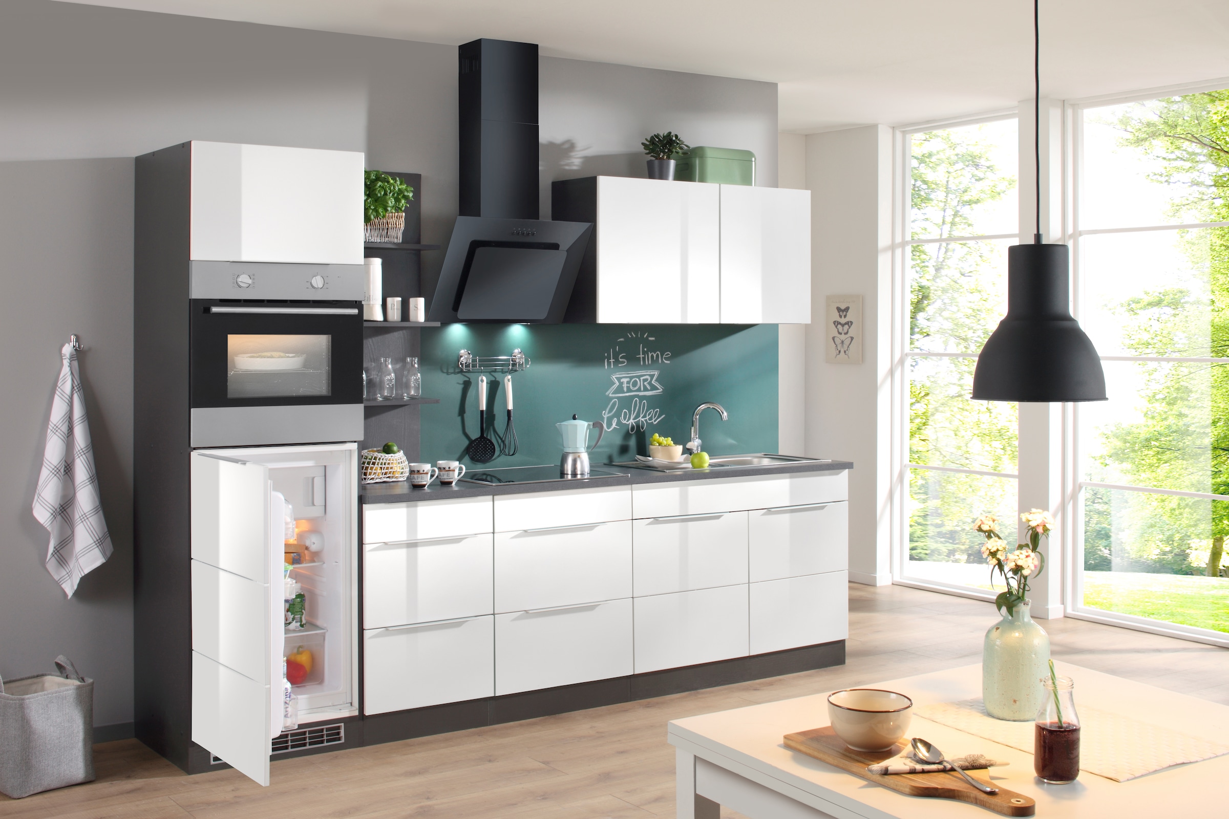KOCHSTATION Spülenschrank »KS-Brindisi«, 100 cm breit, inklusive Einbauspüle