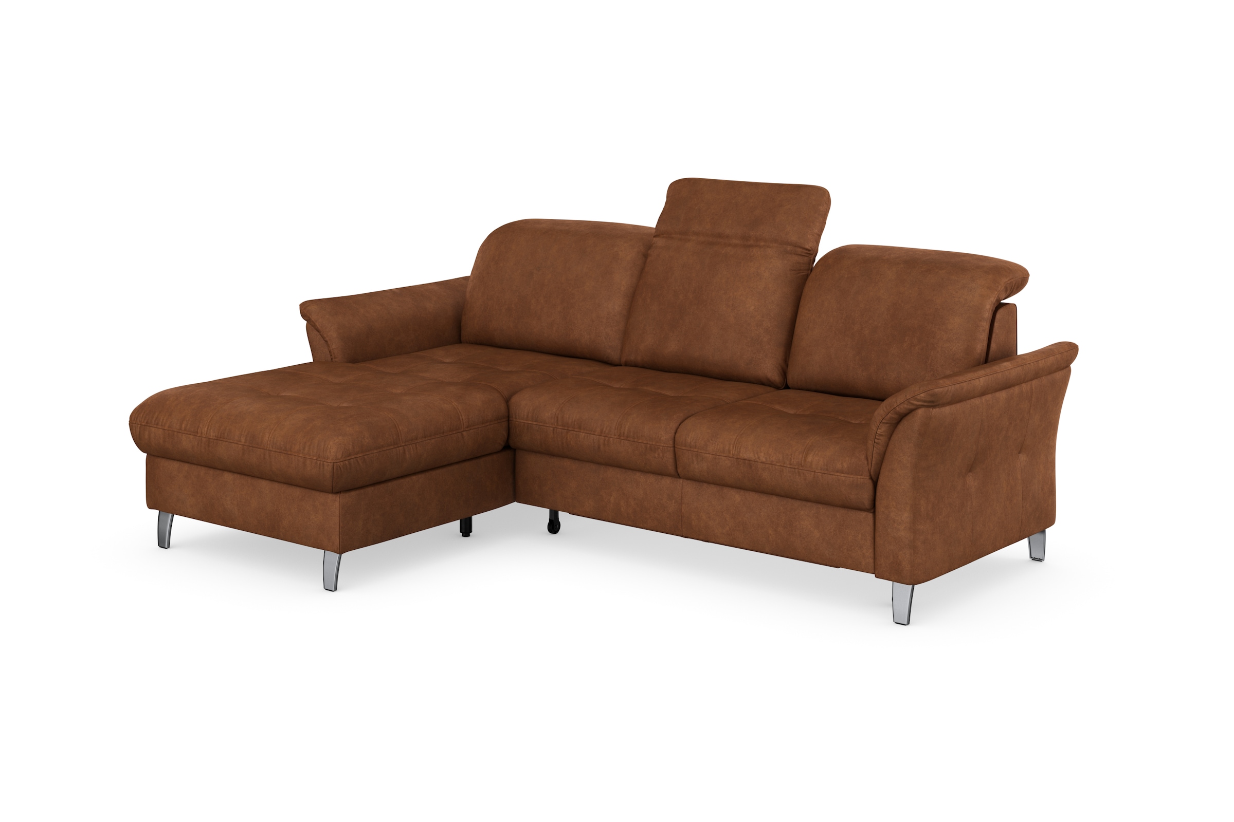 sit&more Ecksofa »Maggiore L-Form«, wahlweise mit Kopfteilverstellung, Bettfunktion und Bettkasten