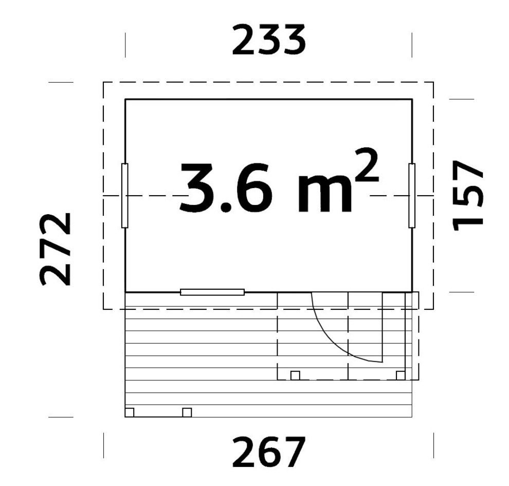 Palmako Spielhaus »Otto 3,6 m²«, mit Terrasse