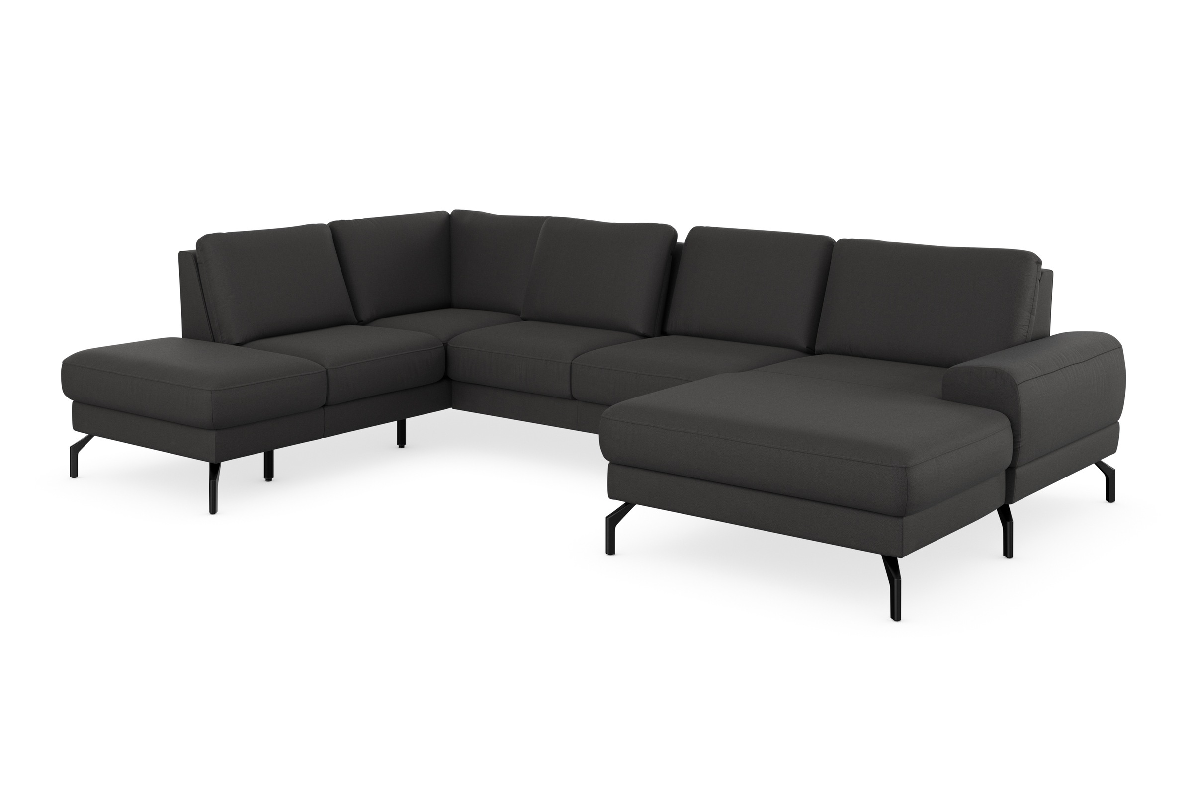 sit&more Wohnlandschaft »Cinturo U-Form«, inklusive Sitztiefenverstellung und Federkern, Sitzhöhe 48 cm