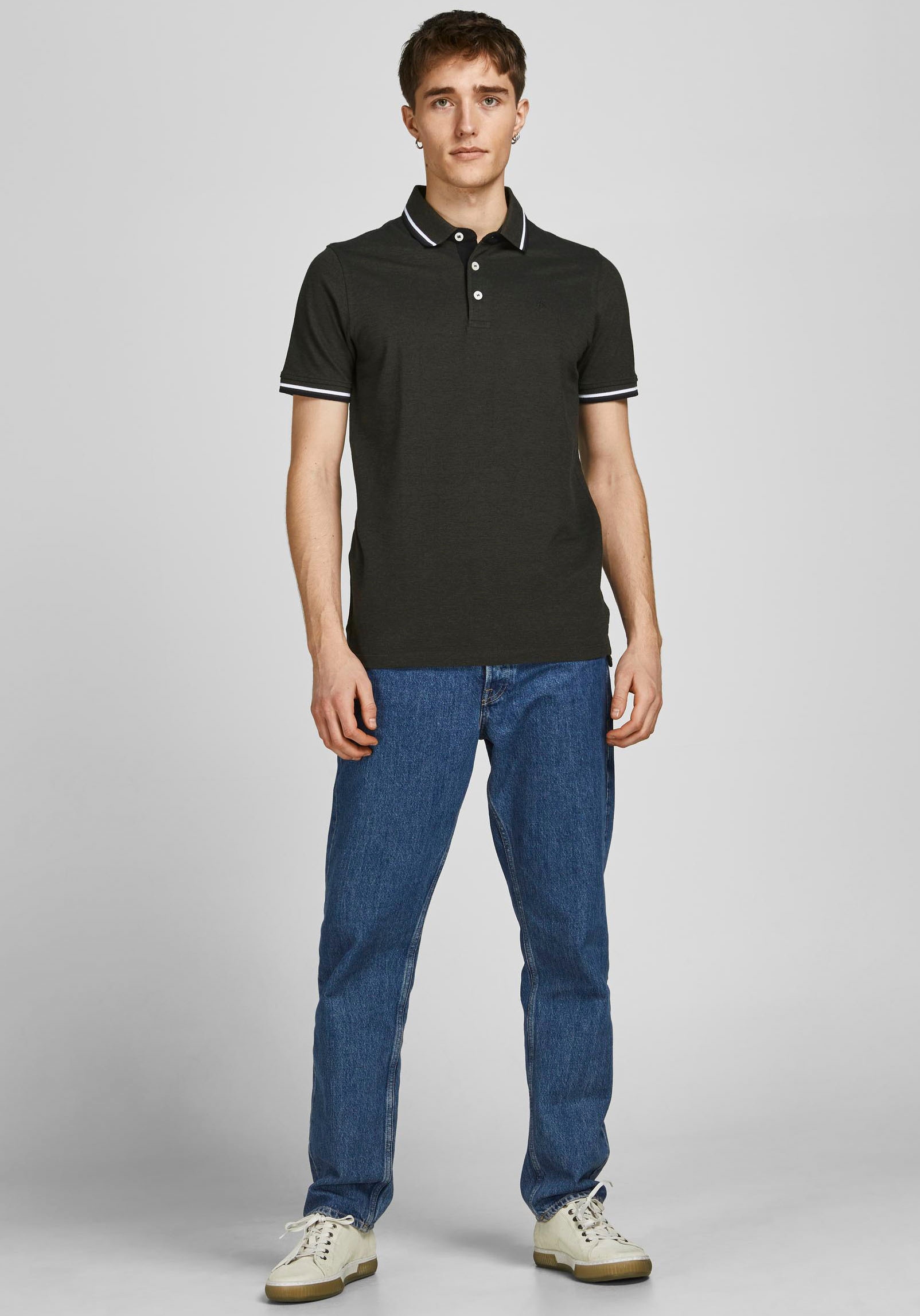 Jack & Jones Poloshirt »JJEPAULOS POLO SS 2PK MP NOOS«, (Packung, 2 tlg., 2er-Pack)