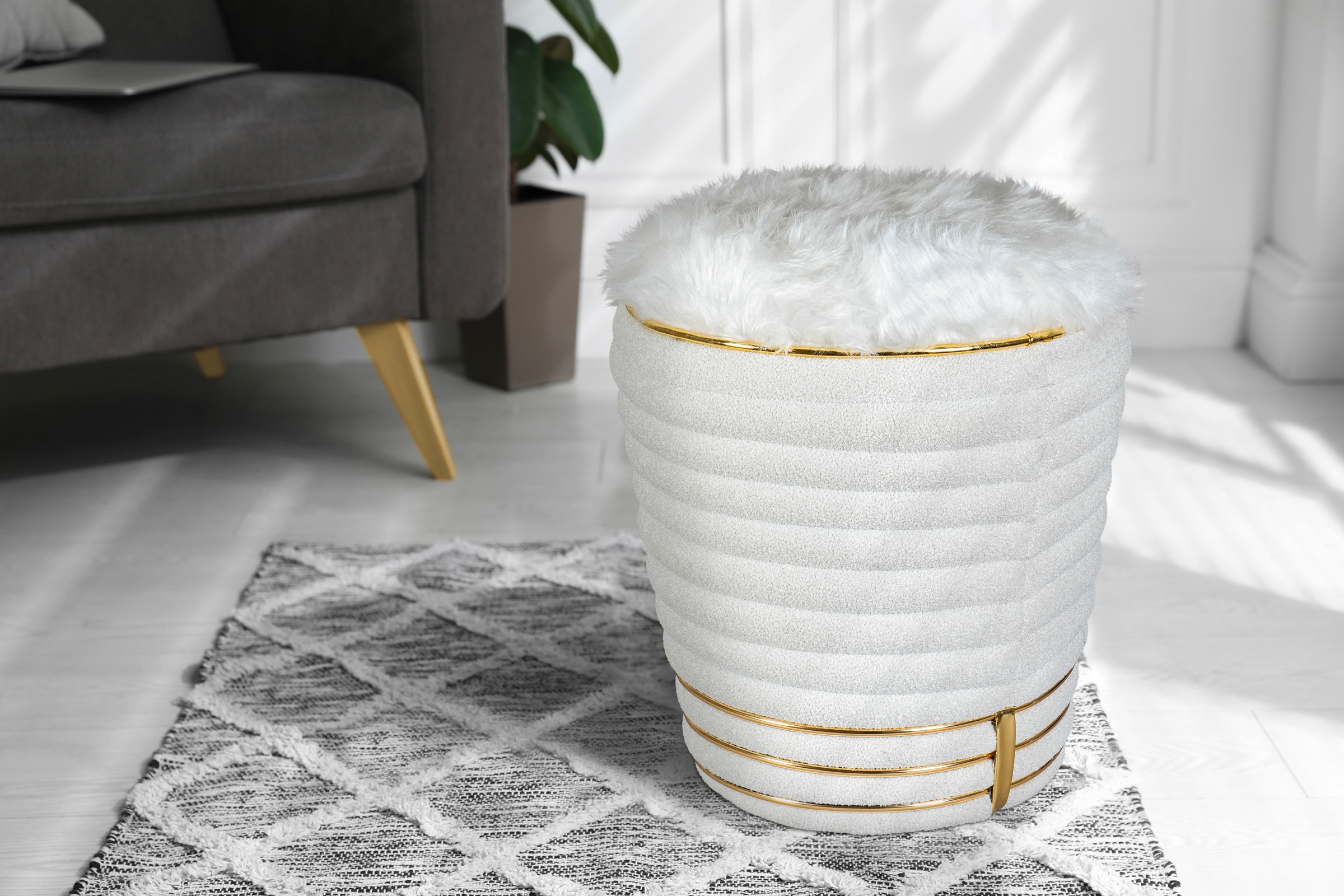 Kayoom Sitzhocker »Hocker Doric, trendiger Look, ästhetische Farbgebung, sc günstig online kaufen