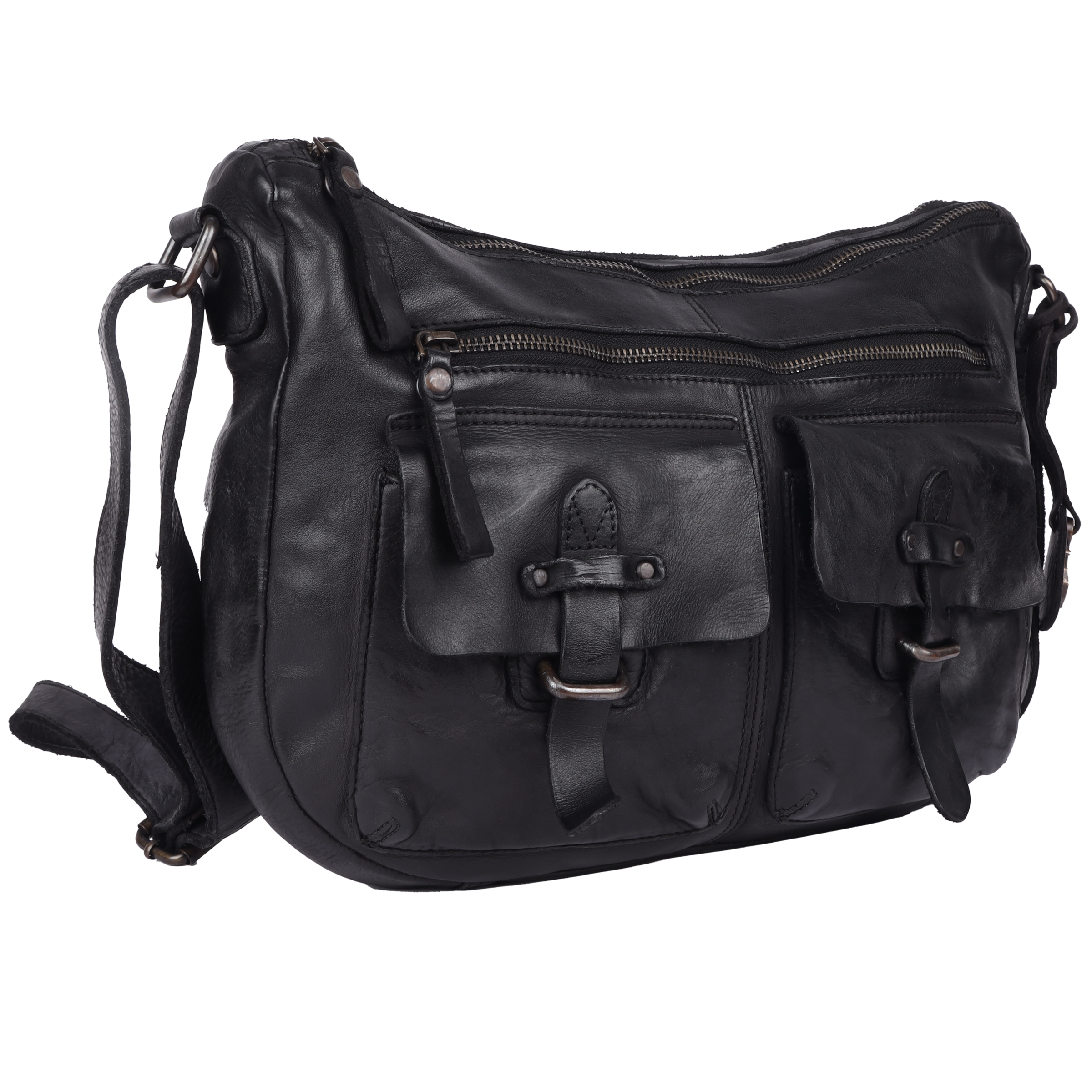 HARBOUR 2nd Handtasche »Emerson« Damen Umhängetasche, Schultertasche mit Nieten und Anker-Anhäner