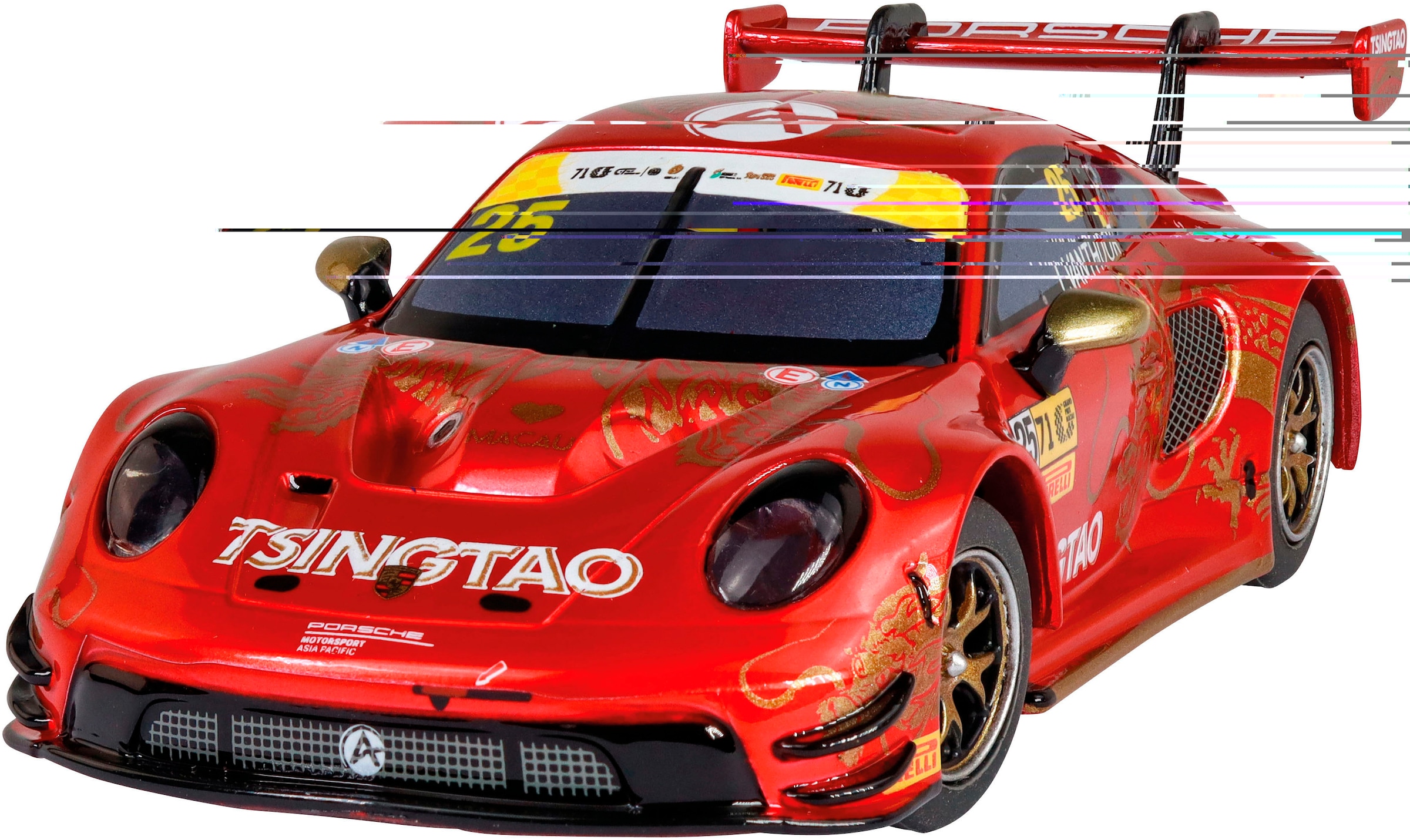 Carrera® Rennbahn-Auto »Carrera Hybrid Porsche 911 GT3 R 'Absolute Racing, No.25'  Macao« mit Licht und Sound