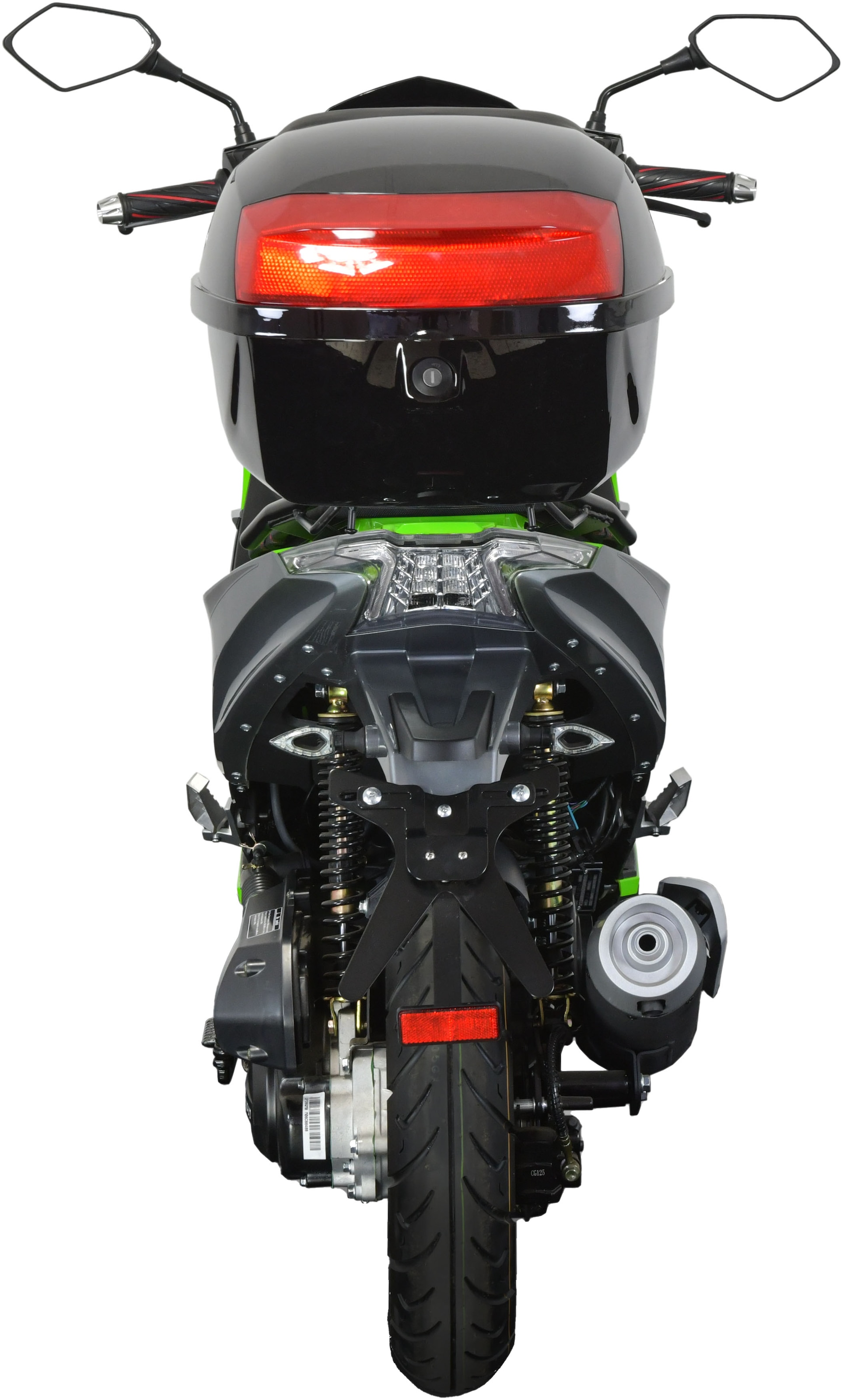 GT UNION Motorroller »Striker 45«, 49,5 cm³, 45 km/h, Euro 5, 3 PS, (Set, mit Topcase), Luftgekühlter Motor