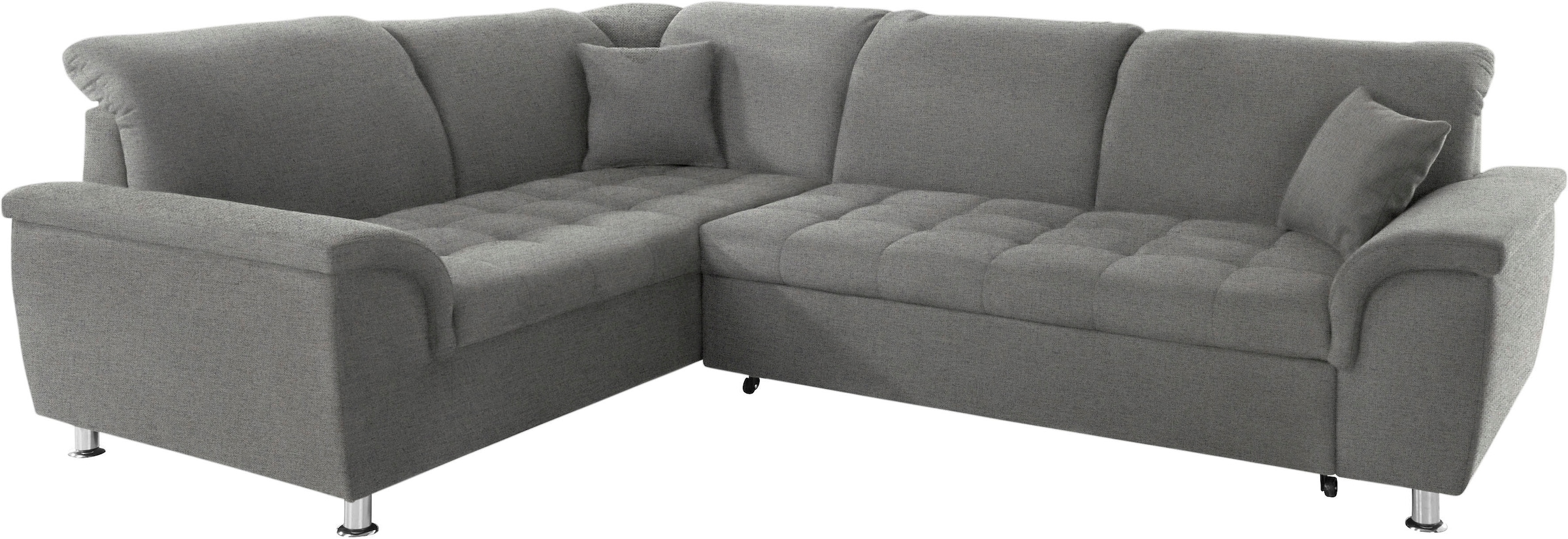 DOMO collection Ecksofa »Franzi L-Form«, wahlweise mit Kopfteilverstellung (dann Breite: 275 cm)