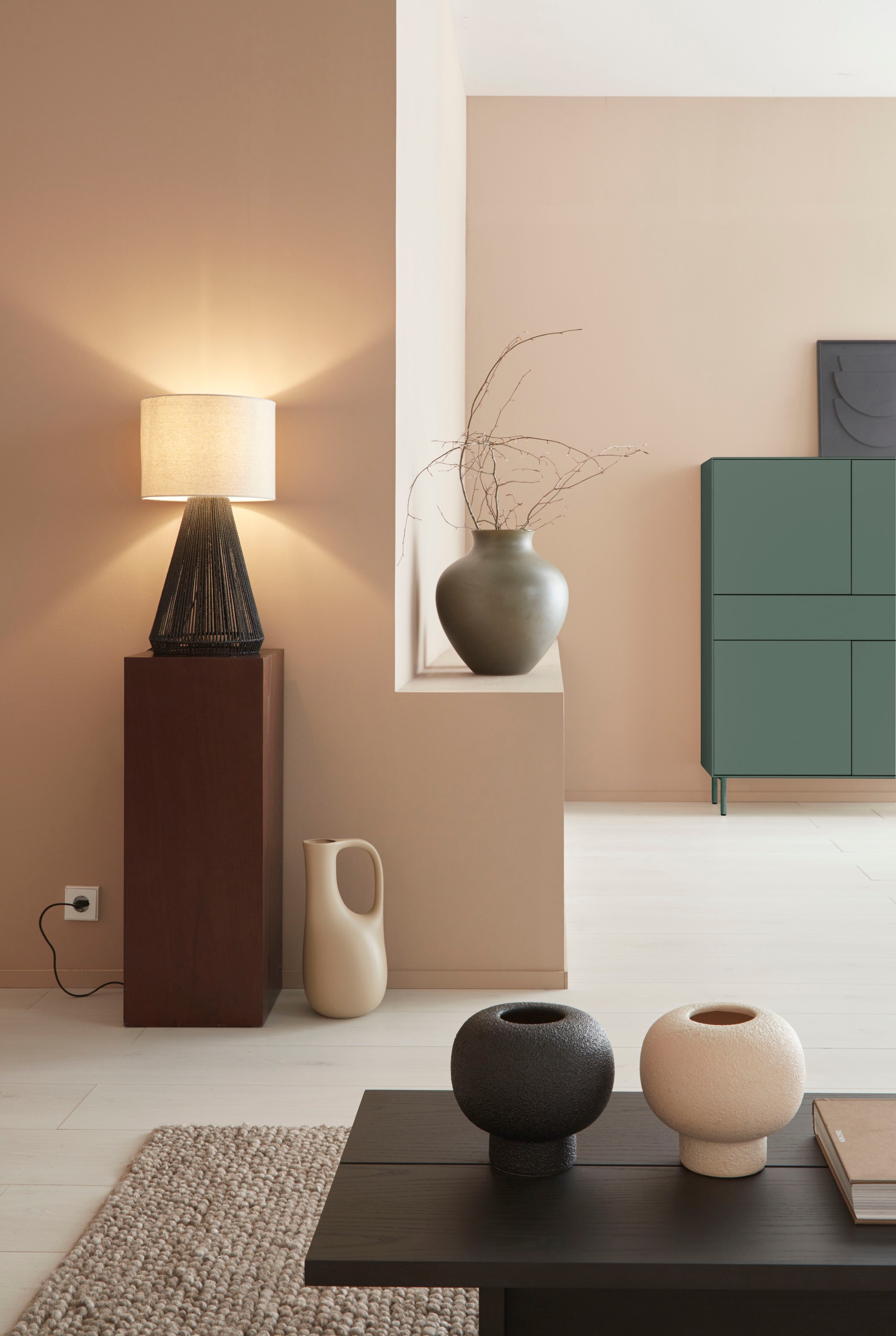 LeGer Home by Lena Gercke Highboard »Essentials«, Höhe: 144cm, MDF lackiert, Push-to-open-Funktion