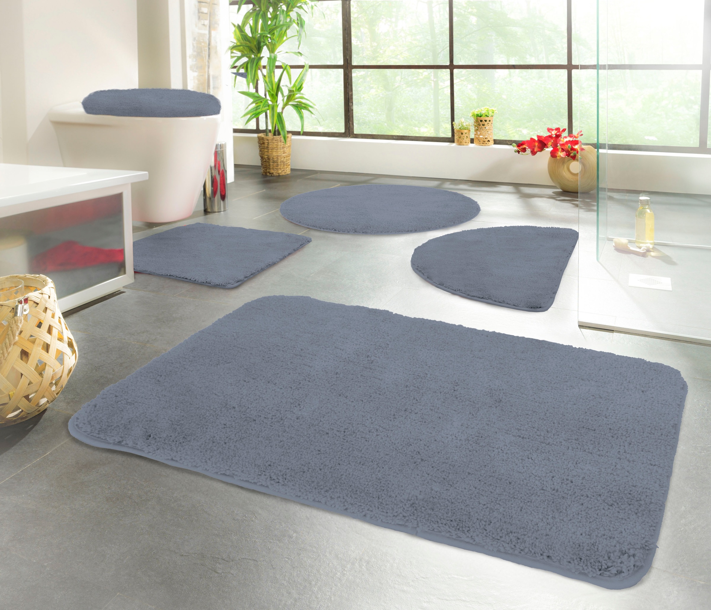 KiNZLER Badematte "Chaozhou" Höhe 20 mm rutschhemmend beschichtet fußbodenh günstig online kaufen