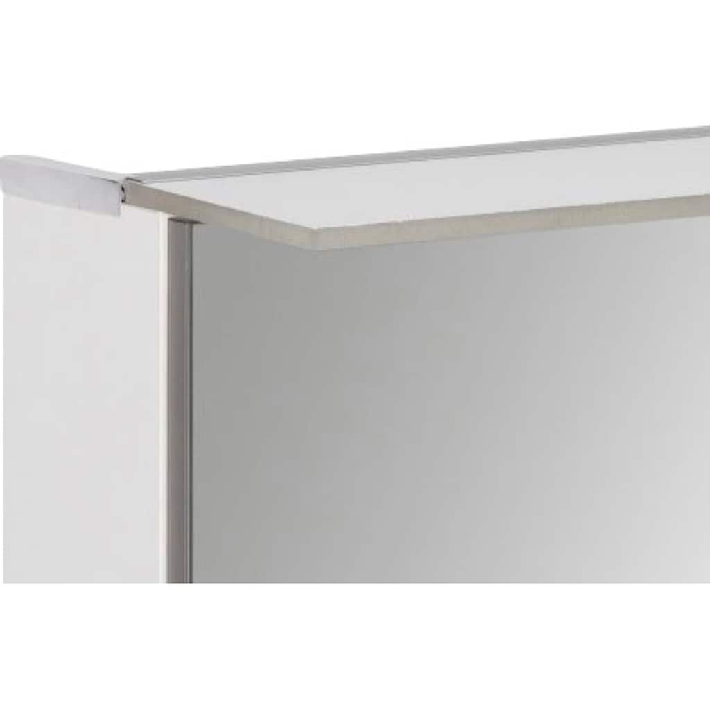 FACKELMANN Spiegelschrank »PE 80 - weiß«, Breite 80 cm, mit 2 Türen doppelseitig verspiegelt