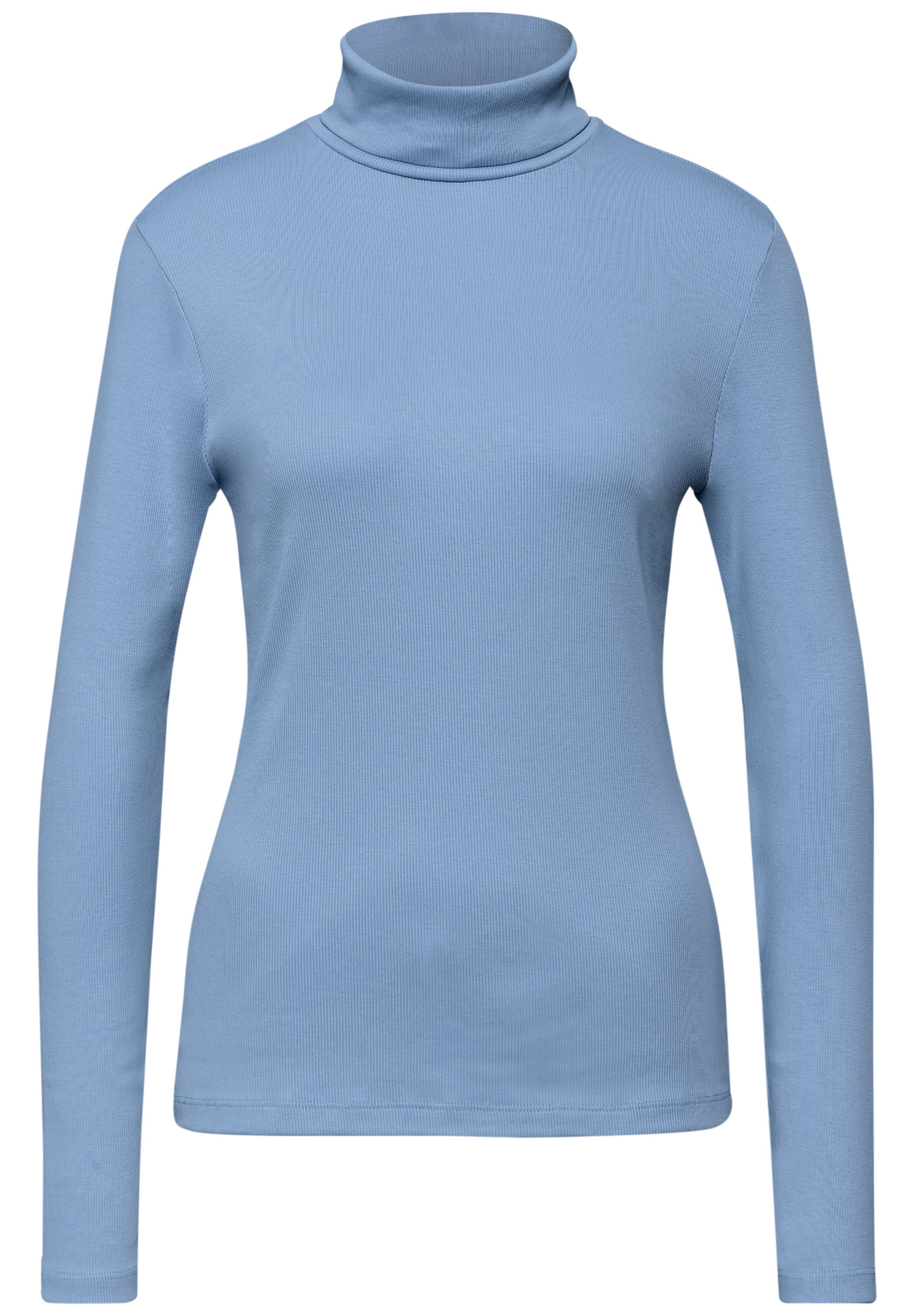 STREET ONE Langarmshirt mit Rippstruktur