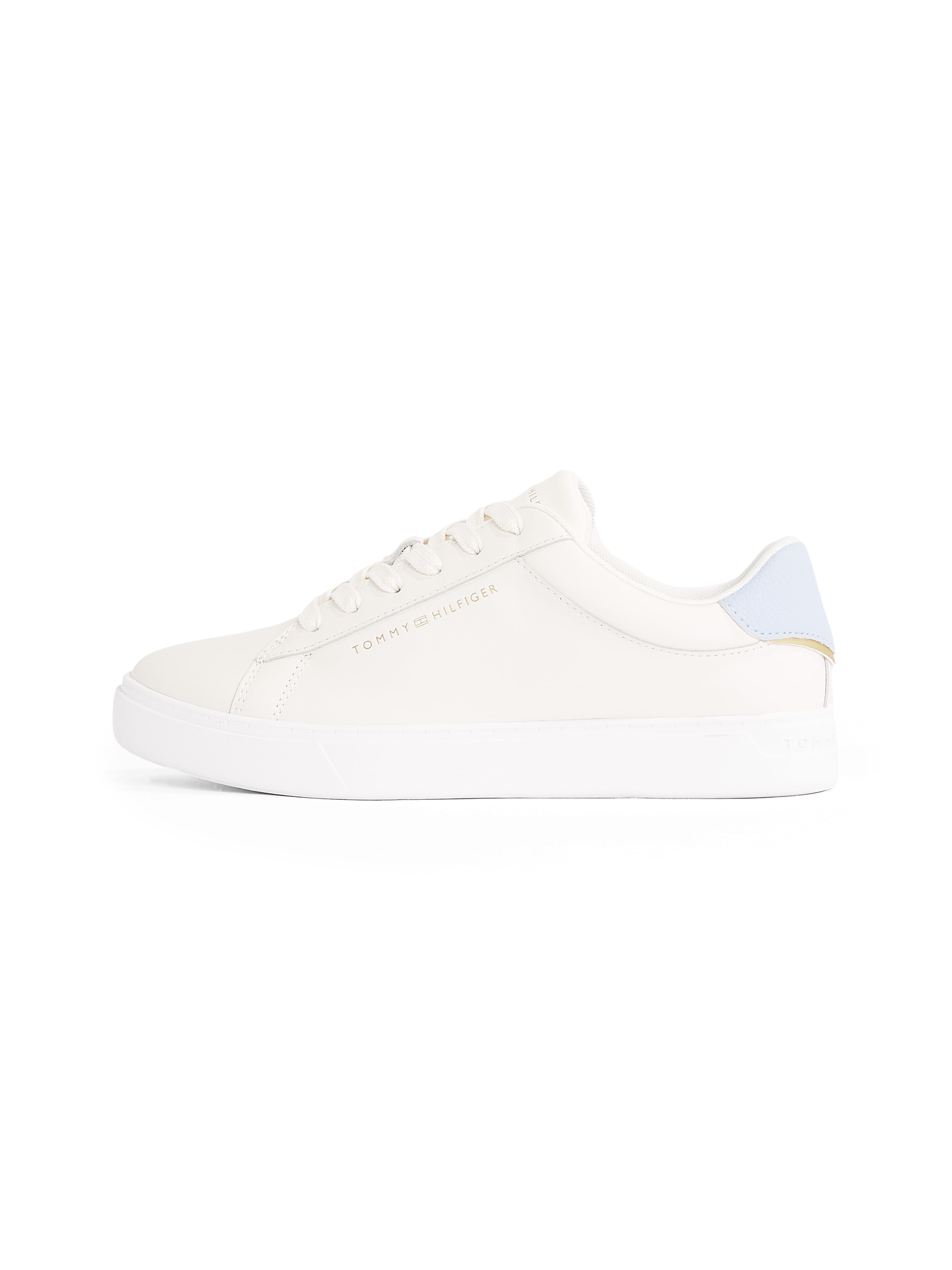 Tommy Hilfiger Plateausneaker »ESSENTIAL COURT SNEAKER«, Freizeitschuh, Halbschuh, Schnürschuh mit Logoschriftzug
