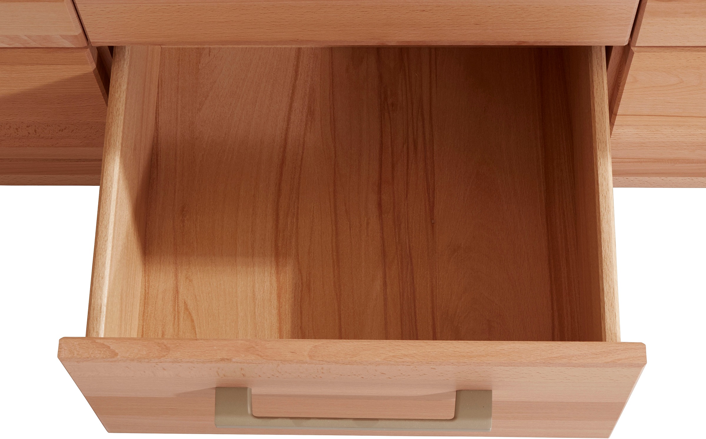 VOGL Möbelfabrik Lowboard »1237«, Massivholzfront, Breite ca. 211 cm, mit Softclose Funktion