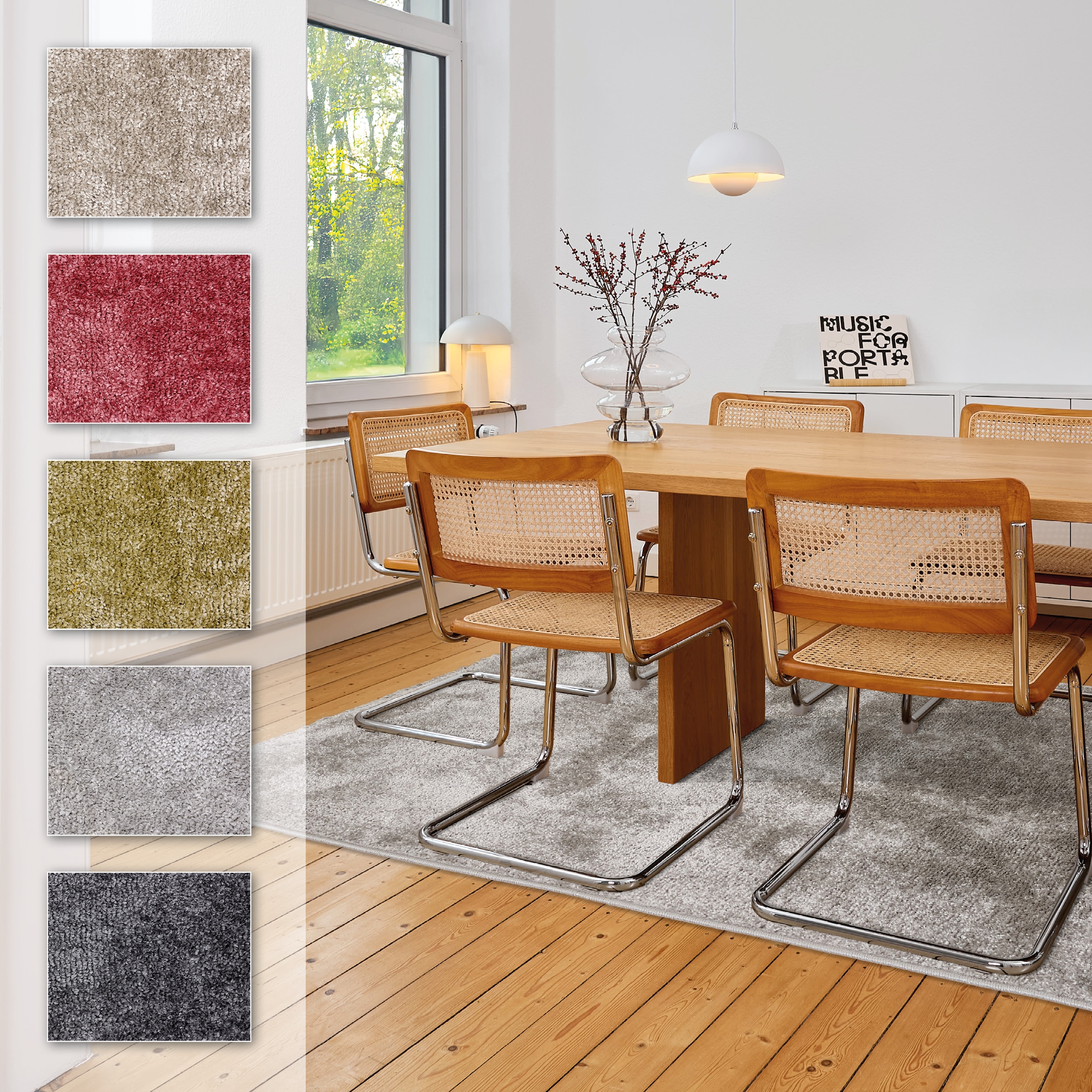 ASTRA Teppich »Stevie 250«, rechteckig, 9 mm Höhe, weicher Kurzflor, gewebt günstig online kaufen