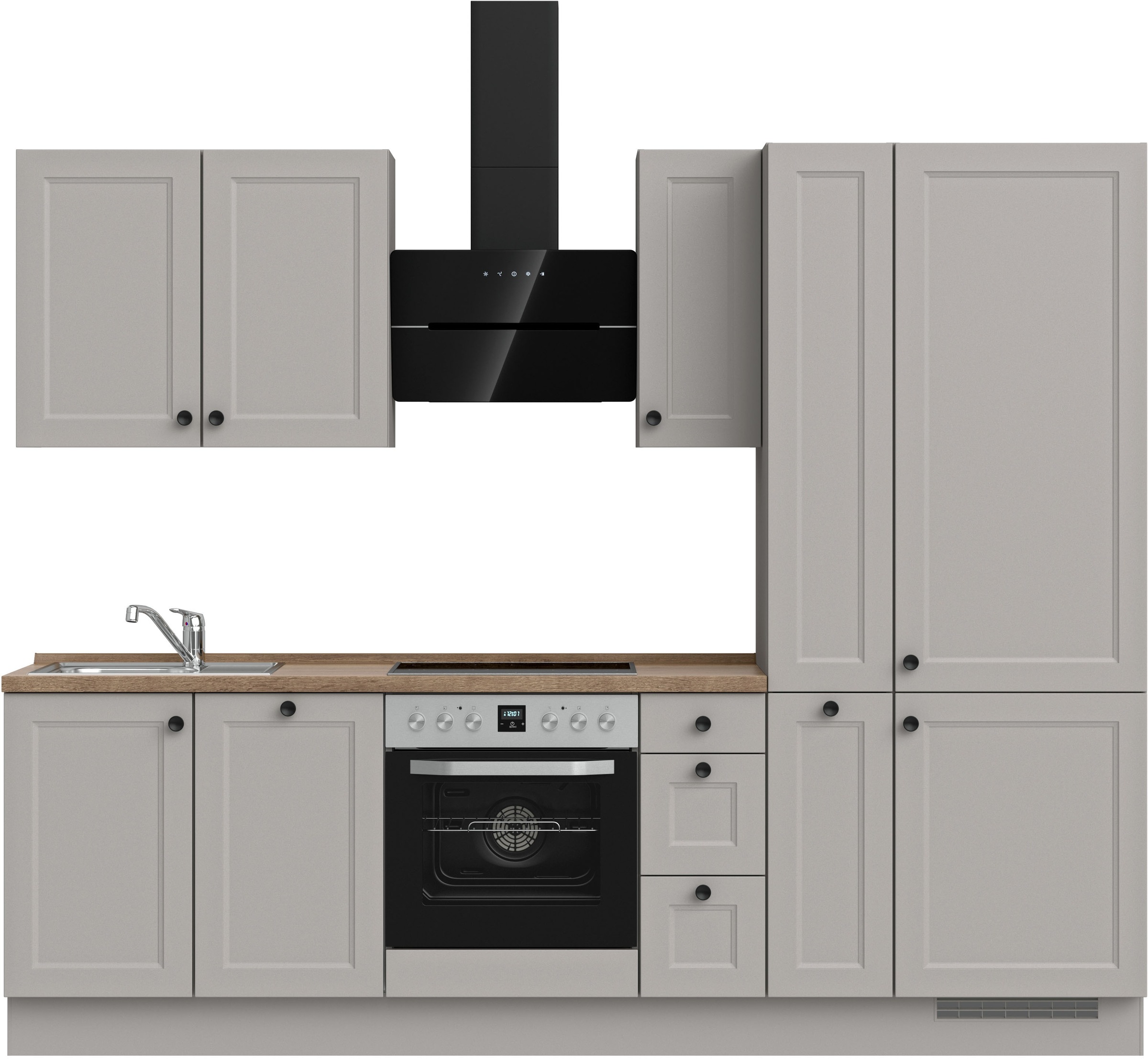 nobilia® Küchenzeile »"Cascada II"«, vormontiert, Breite 270 cm, Ausrichtun günstig online kaufen