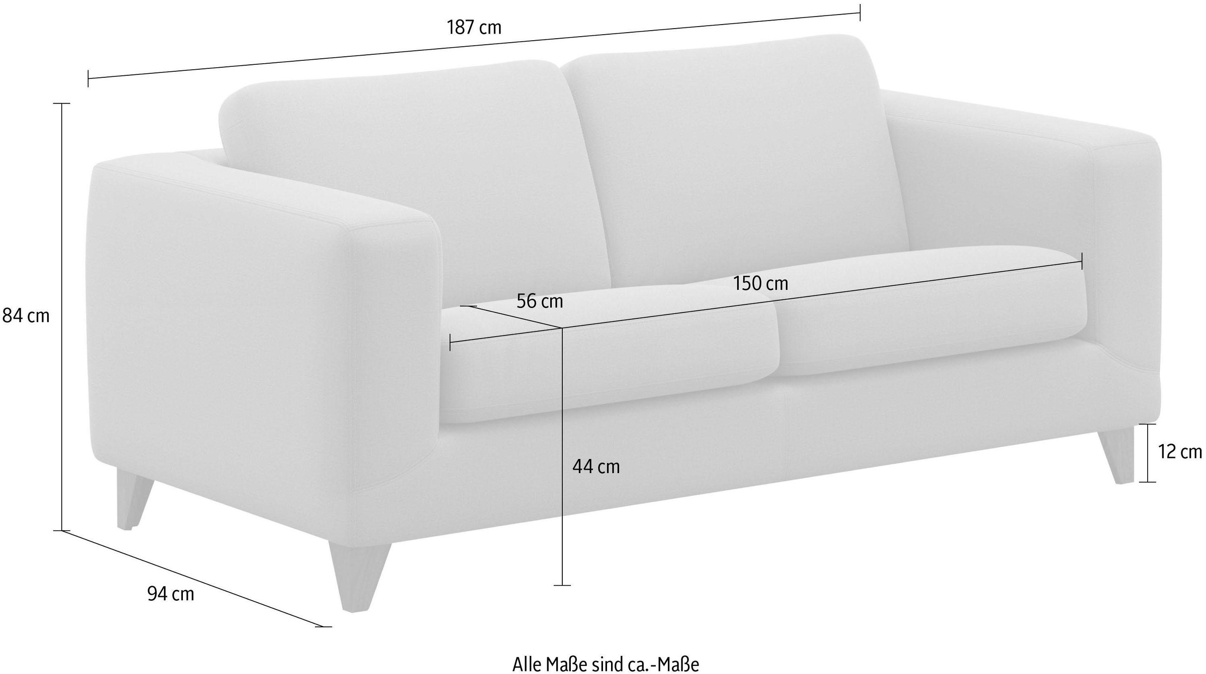 machalke® 2,5-Sitzer »manolito«
