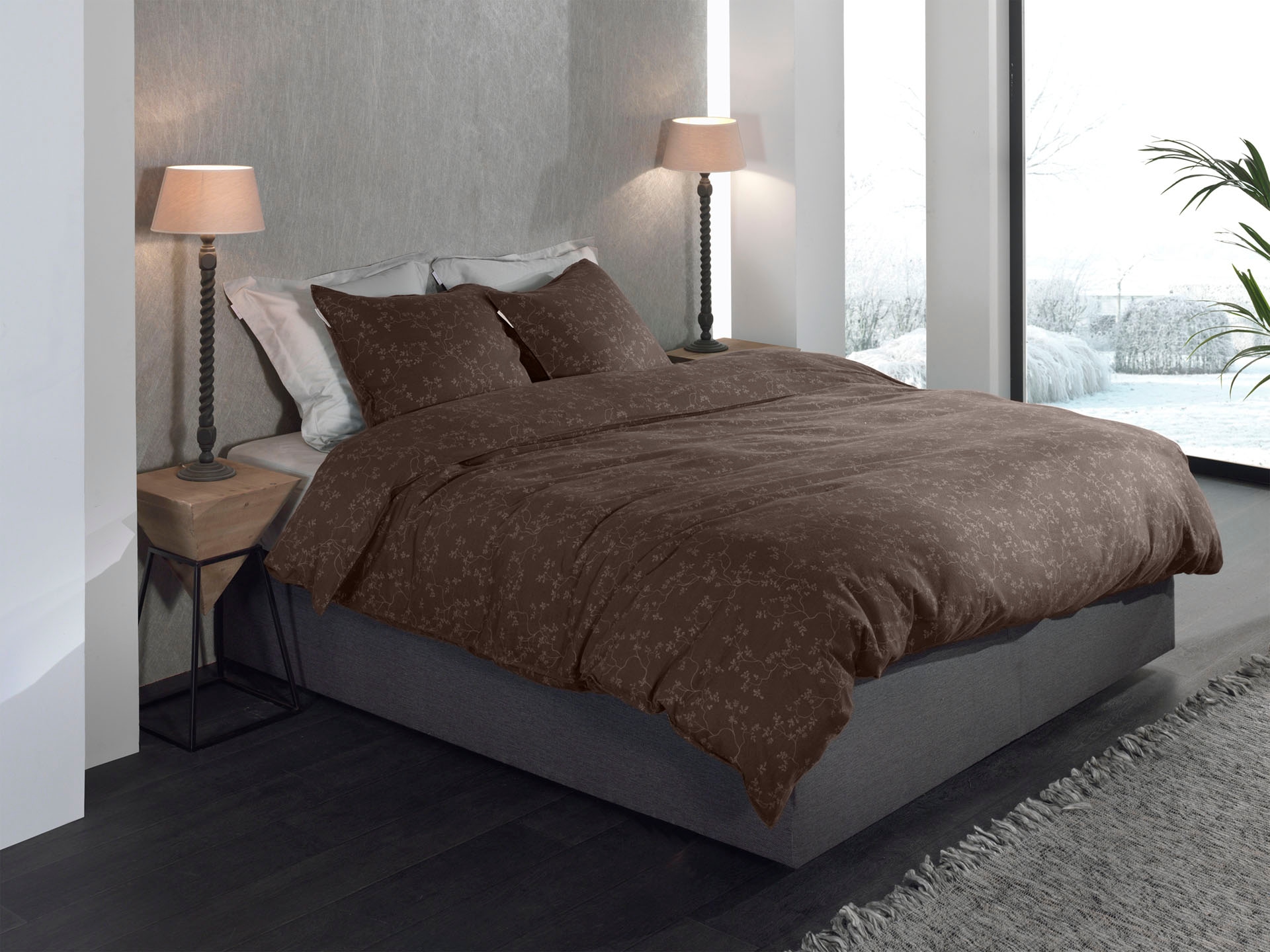 Heckett & Lane Bettwäsche »Alloro« 2 Stk. tlg. Blumen Muster, 100% Baumwolle, Bettwäsche ab 135x200 cm.